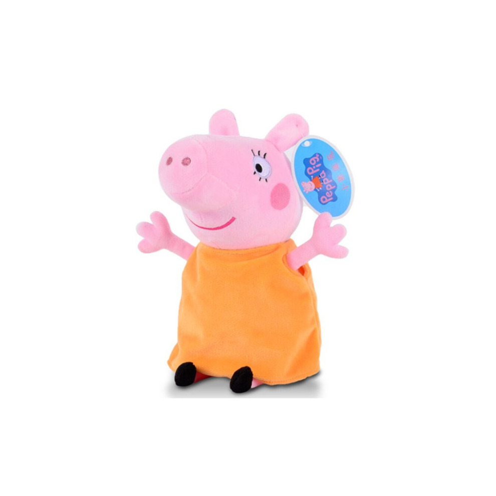 (30cm Mummy Pig) Peppa Pig Beanies George Beanie Baby Soft Plush Toy Collectible Cuddly Stuffed Teddy Mummy Daddy Doll Toys
