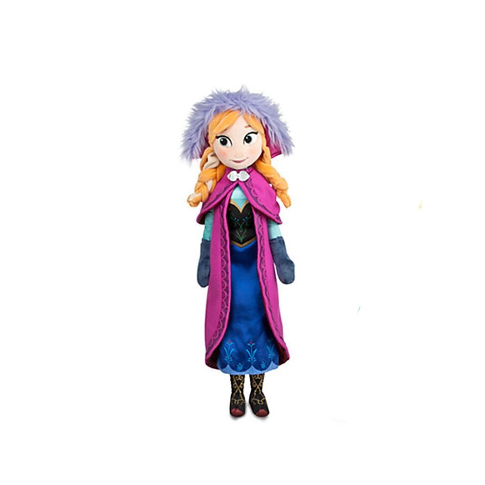 (Elsa 40cm) Frozen Plush Toys Soft Anna Elsa Stuffed Doll Snow Queen Princess Soft Toys Cartoon Cuddly Dolls Home Decoration Boys Girls Kids Birthday Gifts