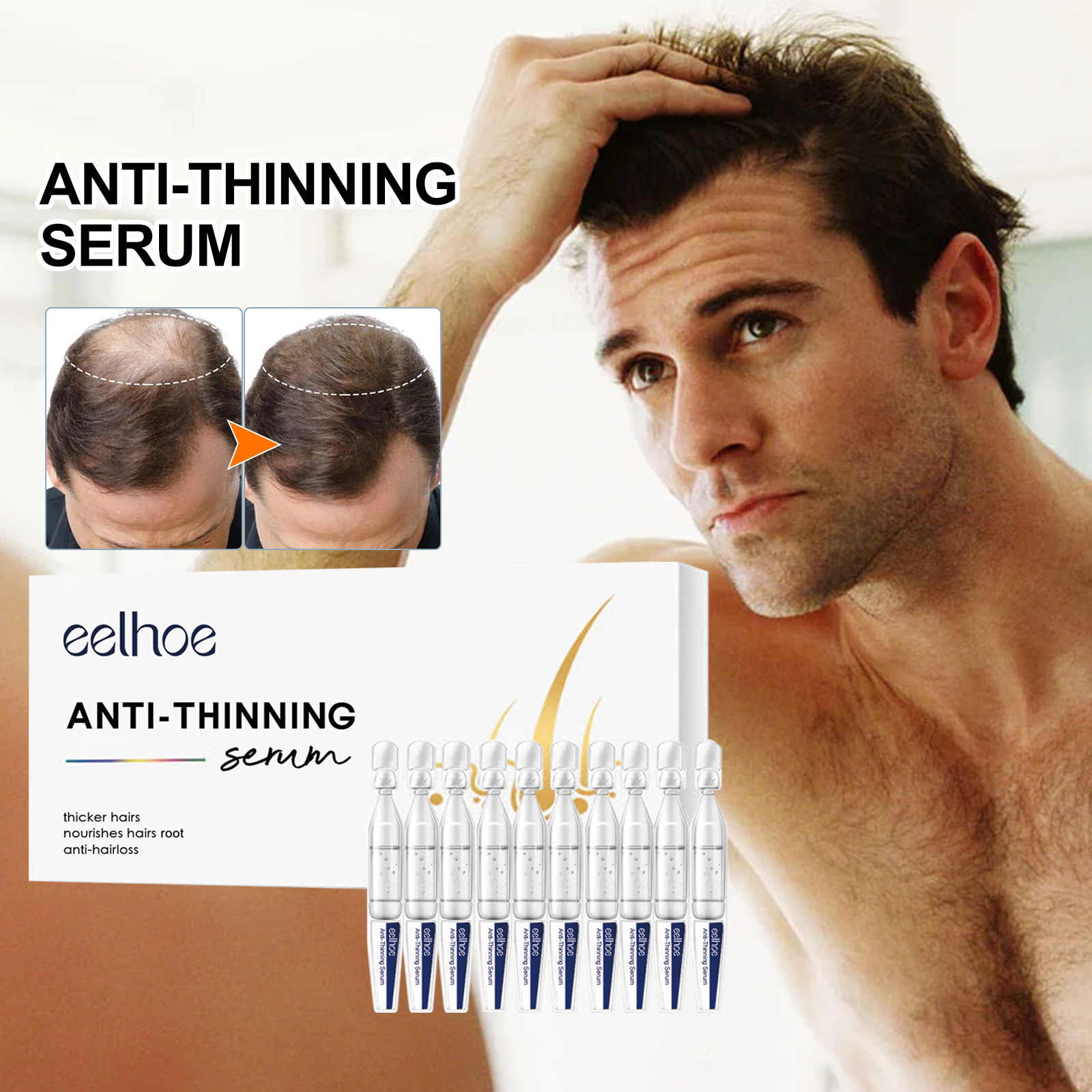 Hair Growth Serum Hair Growth Oil Anti-Hair Loss Nourishing Hair Roots Reapir Scalp Care Products Anti Thinning Hair Treatment Hair Regrowth Treatment