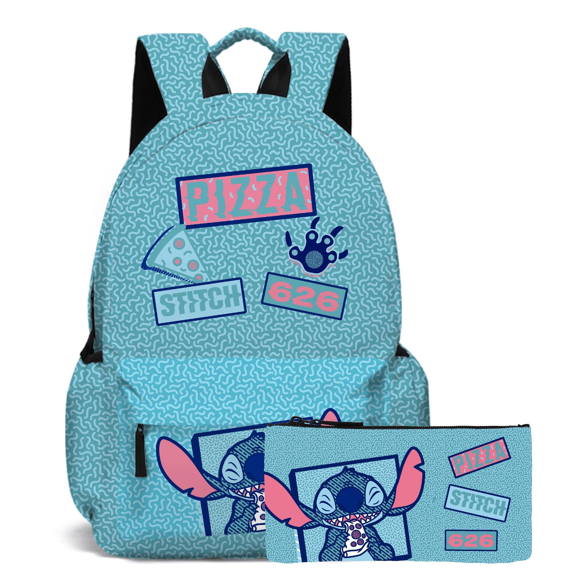 (Backpack) Stitch Children School Backpacks Cartoons High Capacity School Bag for Boys Girls Teenagers