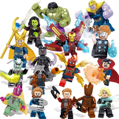 16pcs Marvel Super Heroes Fit Lego Avengers Infinity War Mini Figure