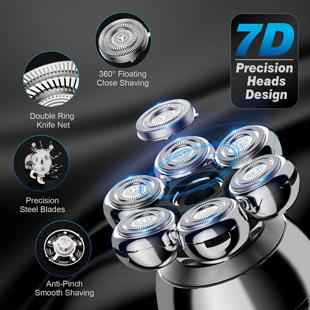 Head Shavers for Bald Men Electric Razor Wet Dry Cordless Skull Shaver
