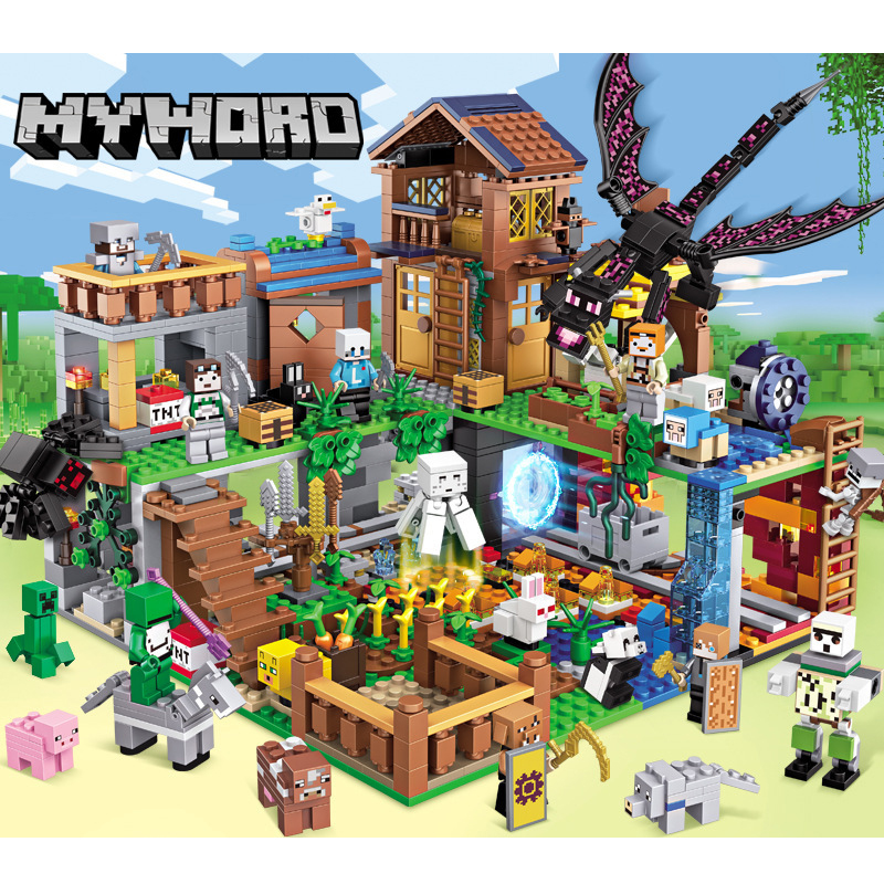 Minecraft The Underworld Building Blocks Set with Minifigures Classic Bricks Construction Toys for Boys Girls Kids Block Play Compatible With Lego
