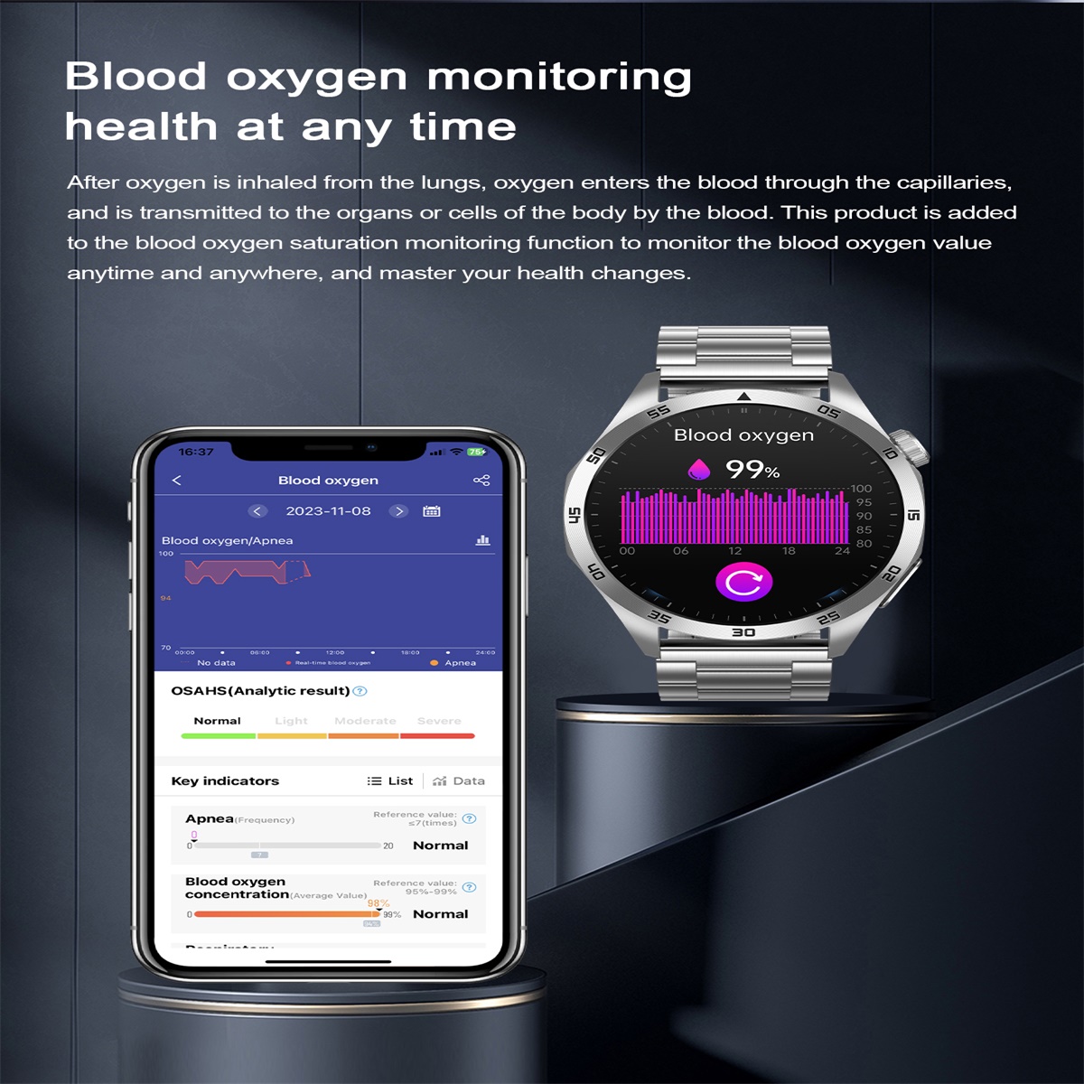 (Black Silicone) Men Smart Watch Blood Lipids Uric Acid ECG HD Screen Health Management Bluetooth Call Sports Fitness Tracker Waterproof Watches