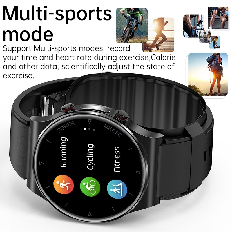 1.3inch Air Pump Blood Pressure Measurement Smart Watch Precision Blood Oxygen Sleep Monitoring Smartwatch