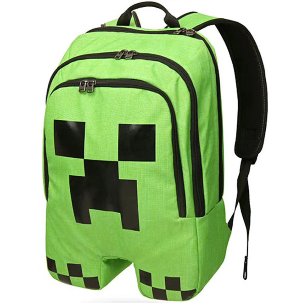 Minecraft Backpack Kids Adults School Bag Laptop Rucksack Large Capacity Casual Bags