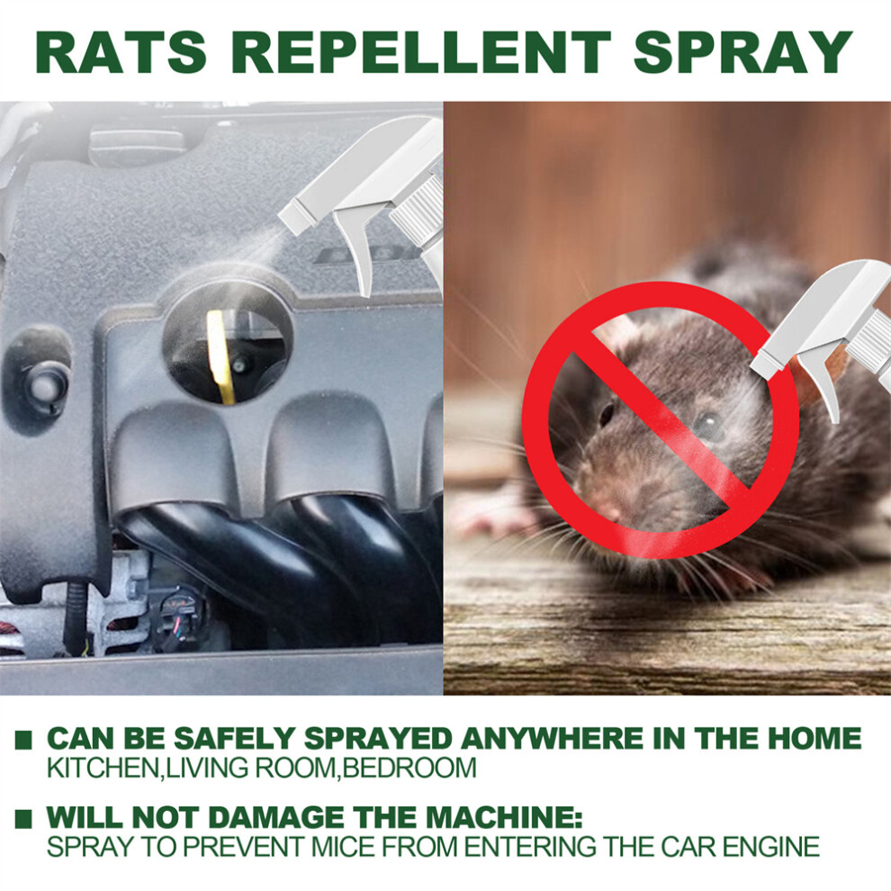 Mouse Repellent Spray Rat Spray Peppermint Oil Natural Mice Repellent Perfect Alternative to Traps Bait