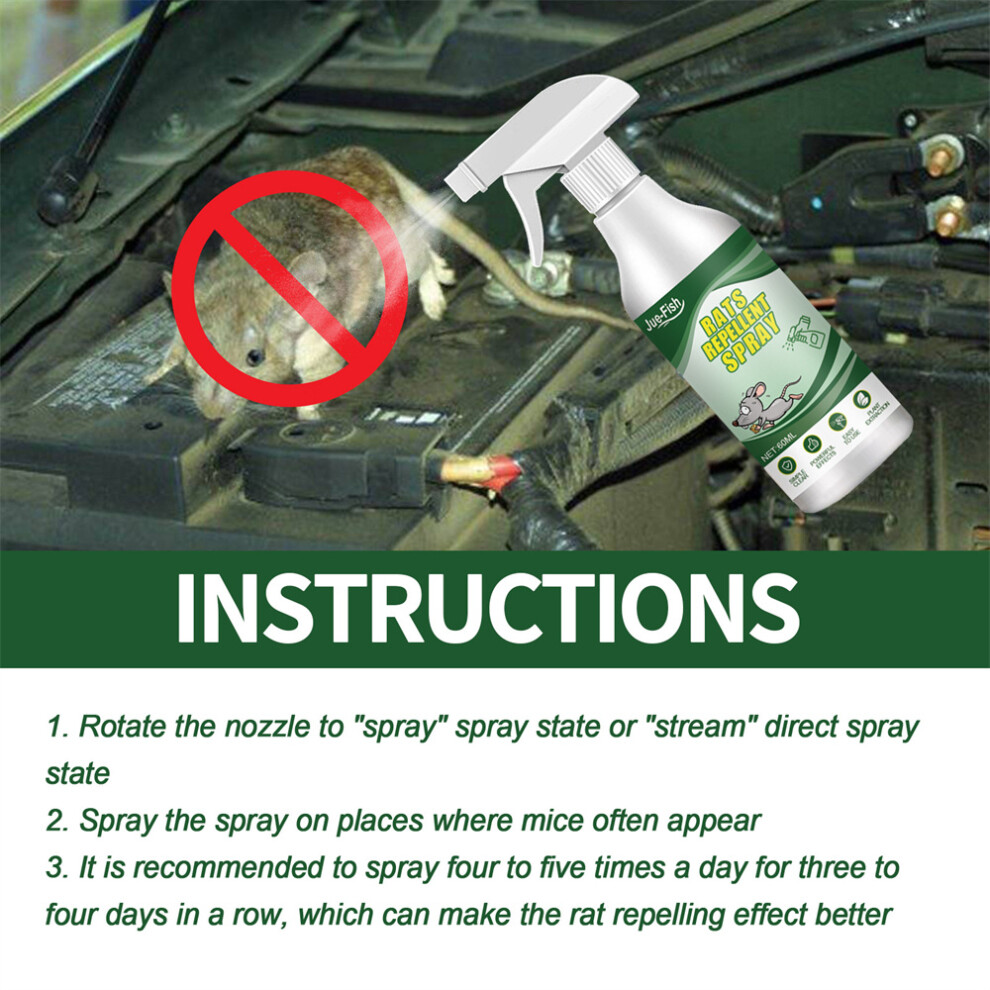 Mouse Repellent Spray Rat Spray Peppermint Oil Natural Mice Repellent Perfect Alternative to Traps Bait