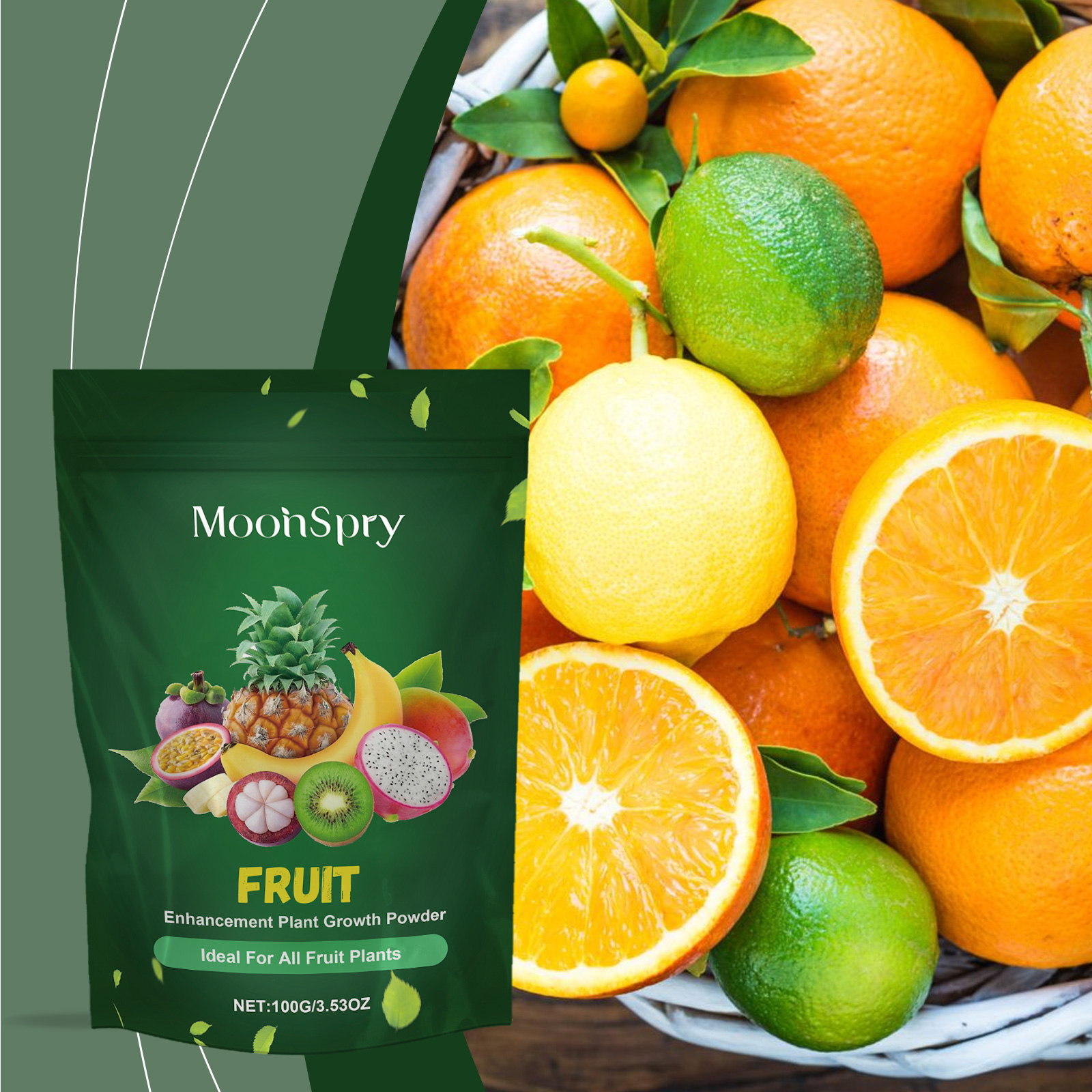Organic Vegetable Fruit Fertilizer Green Plant Nutrient Enhancer for Rooting Flowering Fruit Expansion Rooting Powder