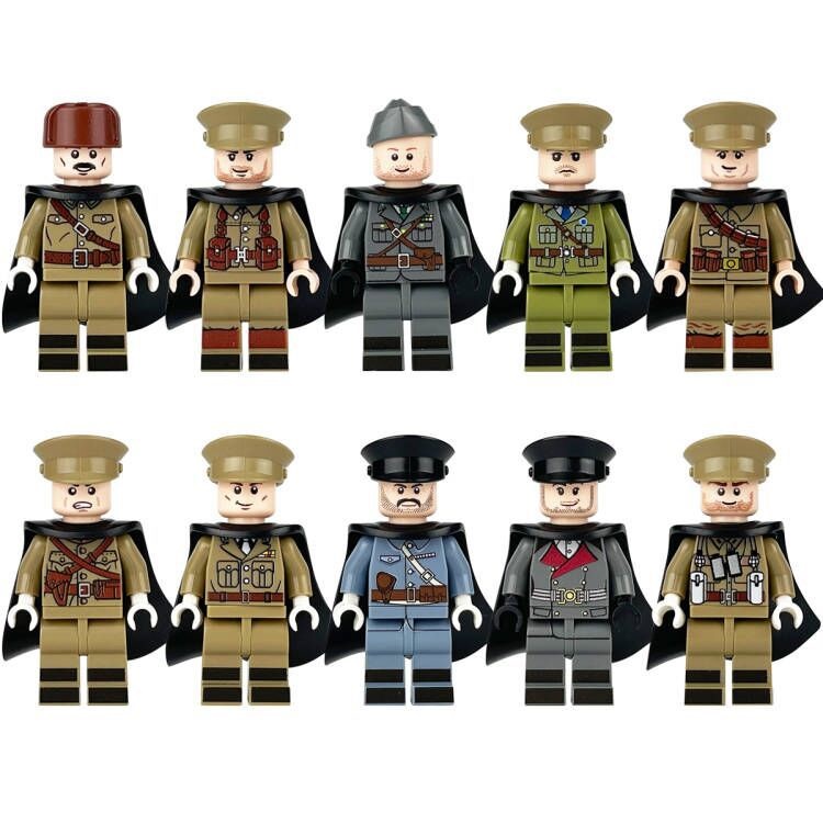 Soldiers Army Toys Building Blocks Set Military Officer Mini Figures Army Men for Imaginative War Games for Kids Strategy Play and Display Collection