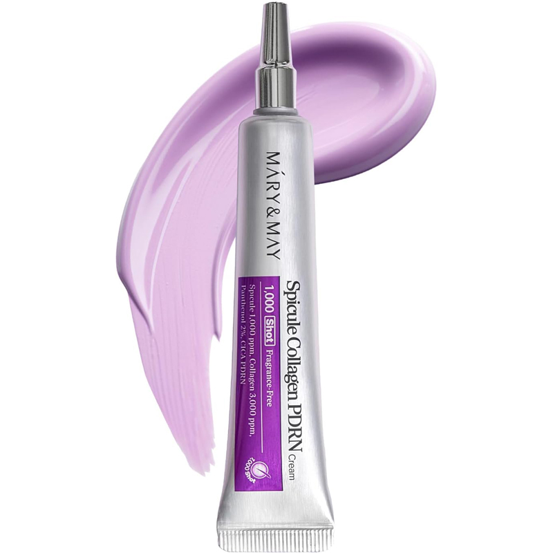 MaryMay Spicule Collagen PDRN Cream Korean Skincare Face Moisturizer Marine Spicules Plumping Barrier Elasticity Treatment Ceramide Panthenol Sensitive Skin 15g