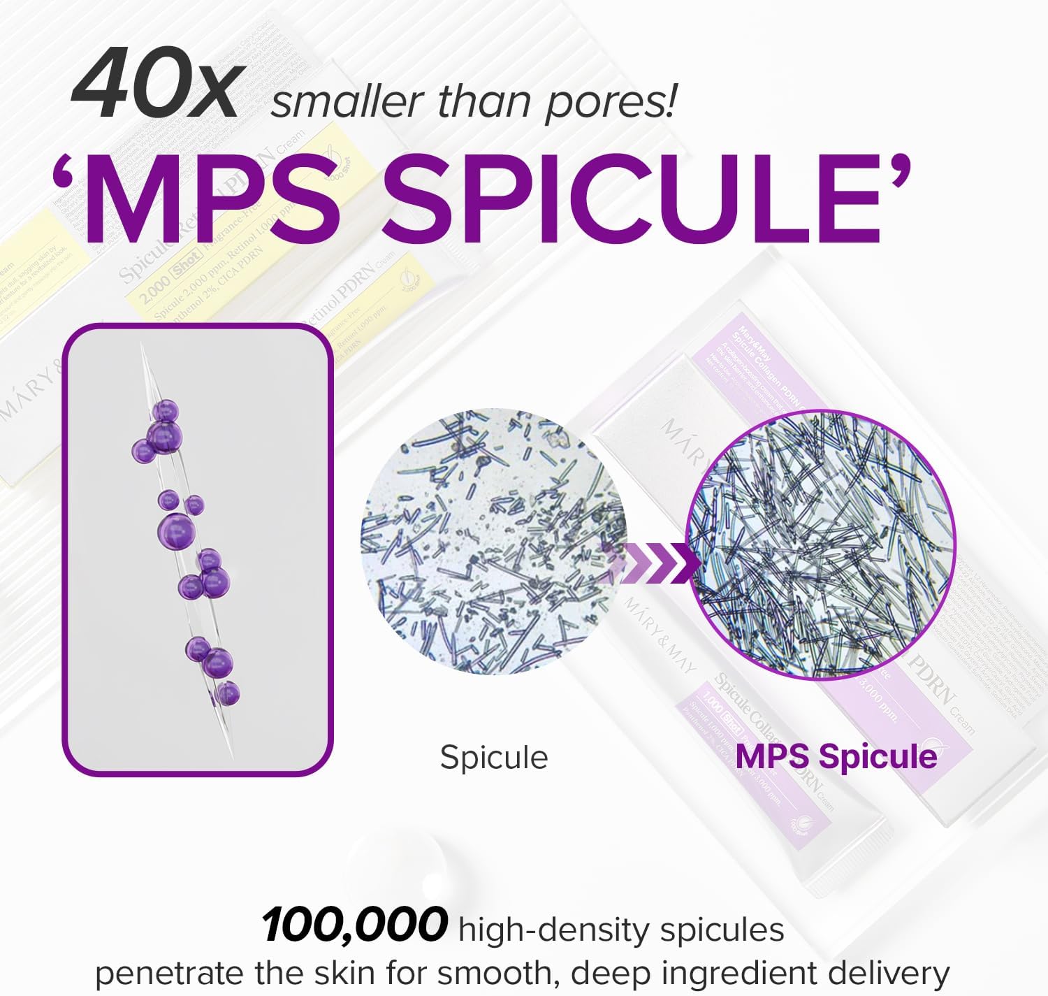 MaryMay Spicule Collagen PDRN Cream Korean Skincare Face Moisturizer Marine Spicules Plumping Barrier Elasticity Treatment Ceramide Panthenol Sensitive Skin 15g