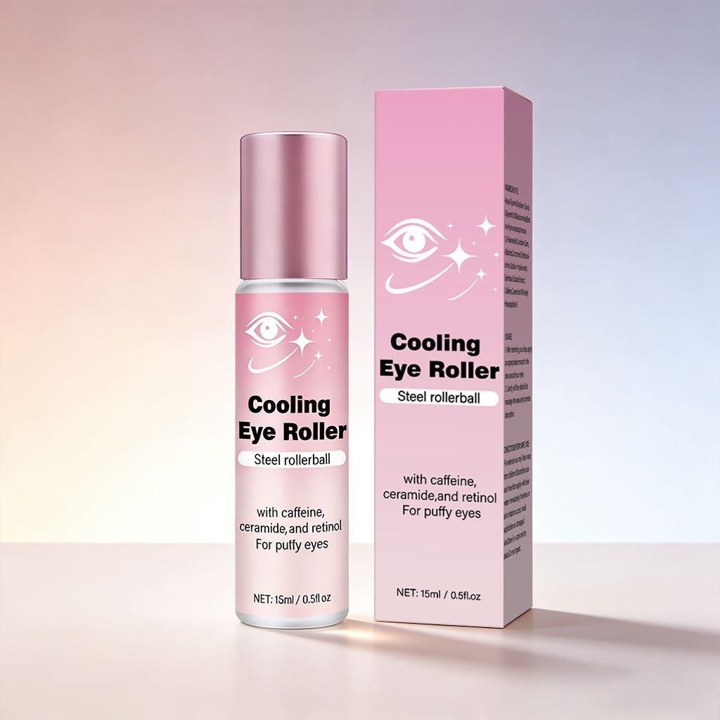 Cooling Eye Massage Roller For Soothing Puffiness And Refreshing Eye Area Care 15ml
