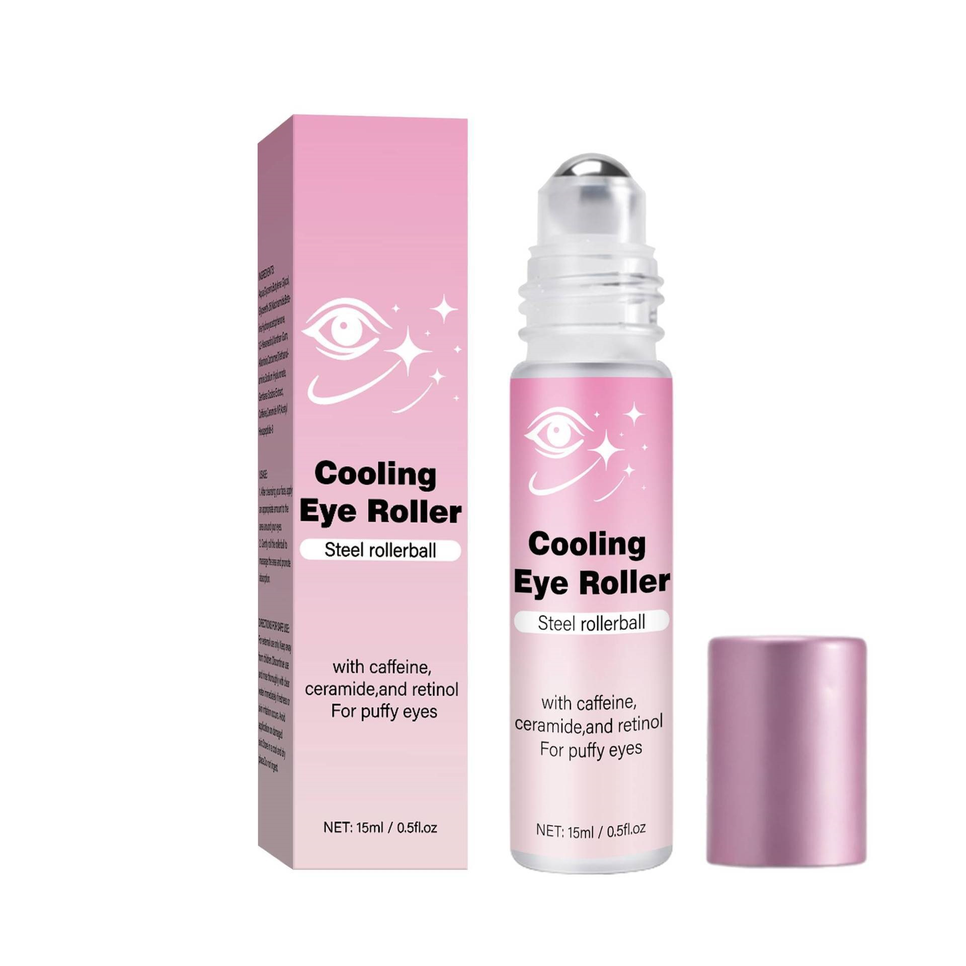 Cooling Eye Massage Roller For Soothing Puffiness And Refreshing Eye Area Care 15ml
