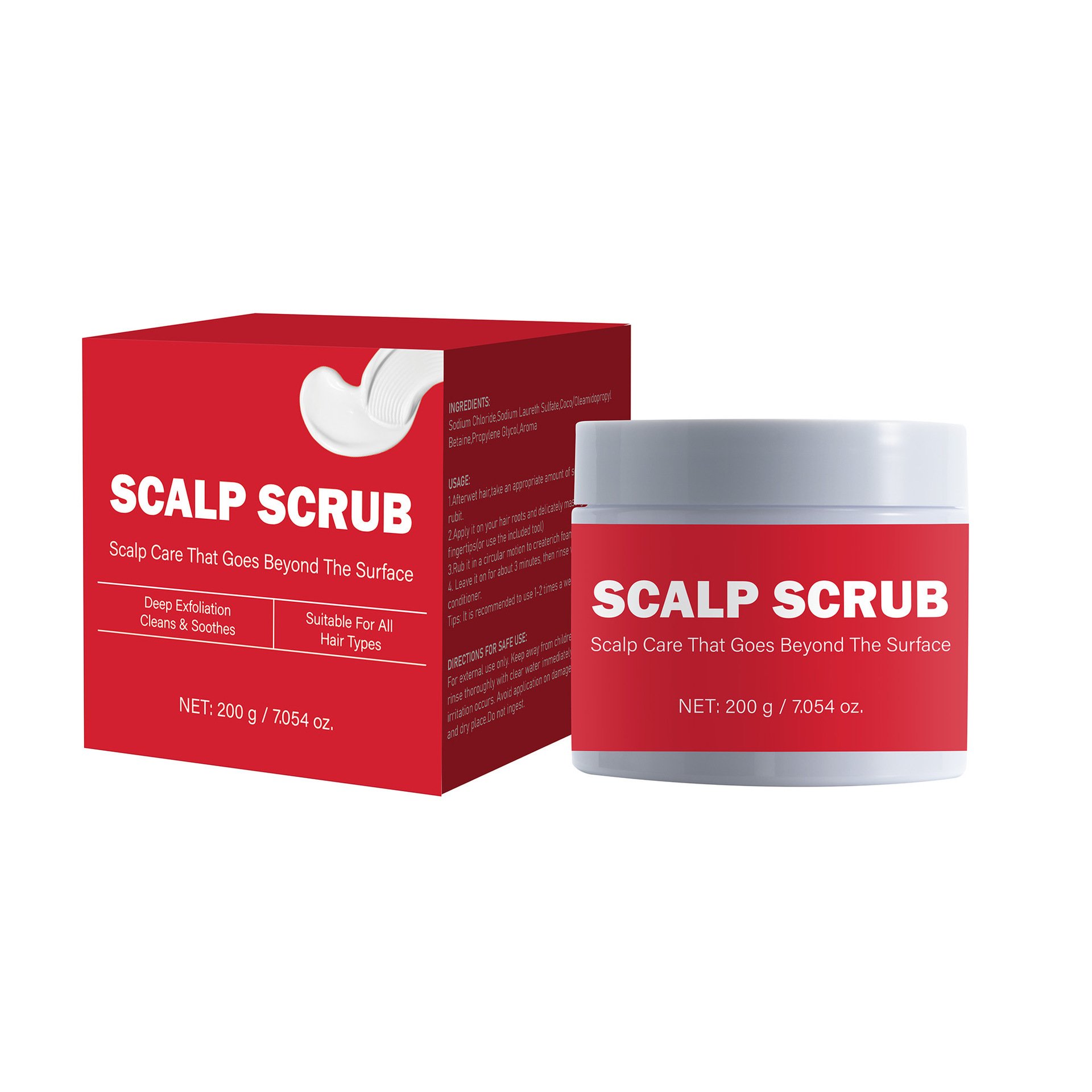 Scalp Exfoliating Scrub Shampoo Deep Cleansing Purifying For Flaky Oily Scalp Daily Hair And Scalp Care