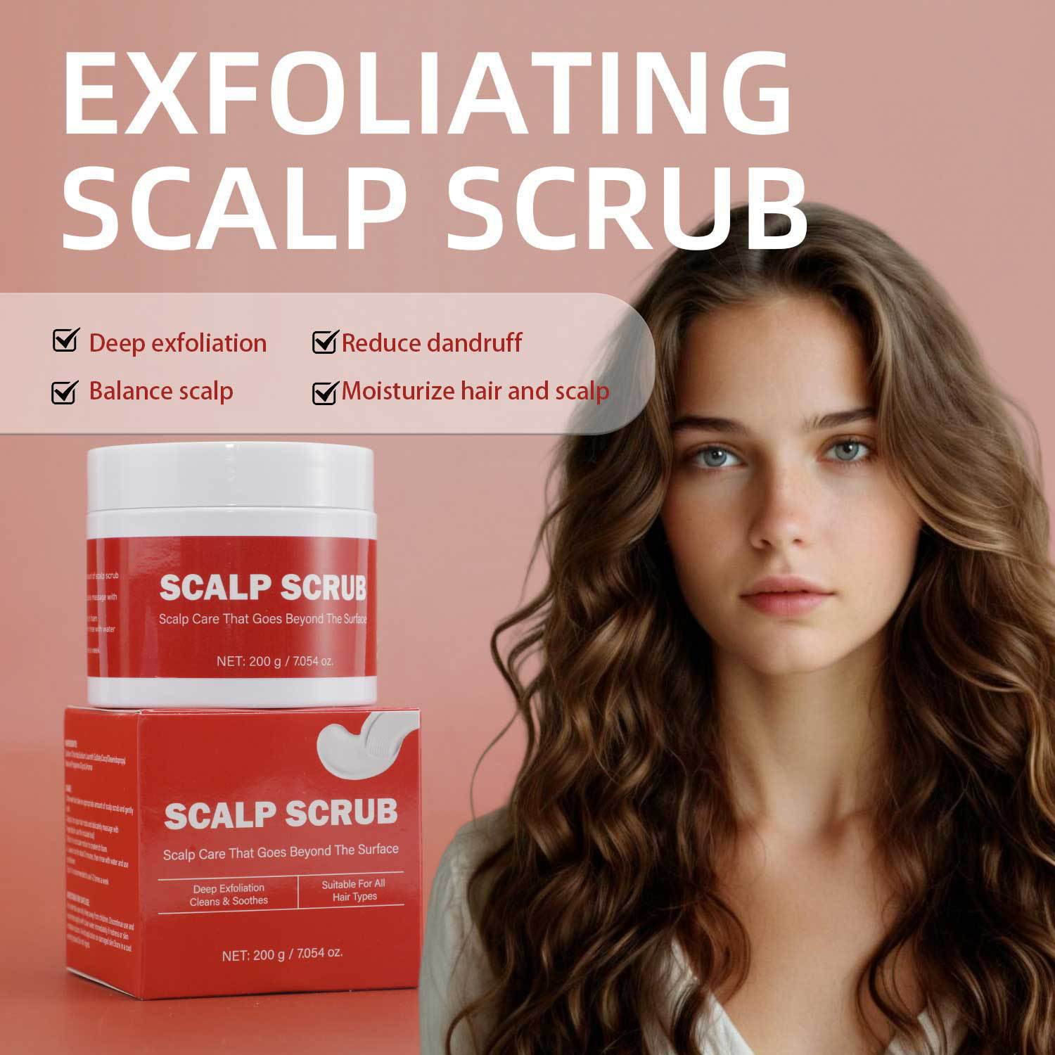 Scalp Exfoliating Scrub Shampoo Deep Cleansing Purifying For Flaky Oily Scalp Daily Hair And Scalp Care