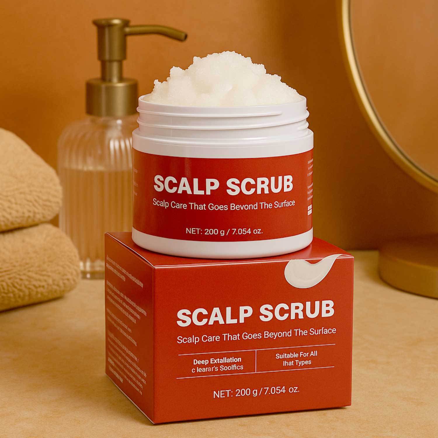 Scalp Exfoliating Scrub Shampoo Deep Cleansing Purifying For Flaky Oily Scalp Daily Hair And Scalp Care