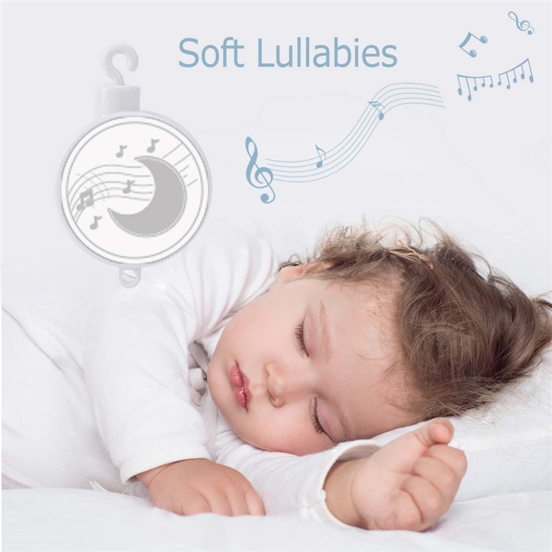 (owl 417) Baby Crib Mobiles Rattles Music Educational Toys Bed Bell Carousel for Cots Infant Baby Toys 0-12 Months for Newborns Gifts