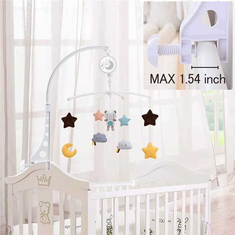 (owl 417) Baby Crib Mobiles Rattles Music Educational Toys Bed Bell Carousel for Cots Infant Baby Toys 0-12 Months for Newborns Gifts