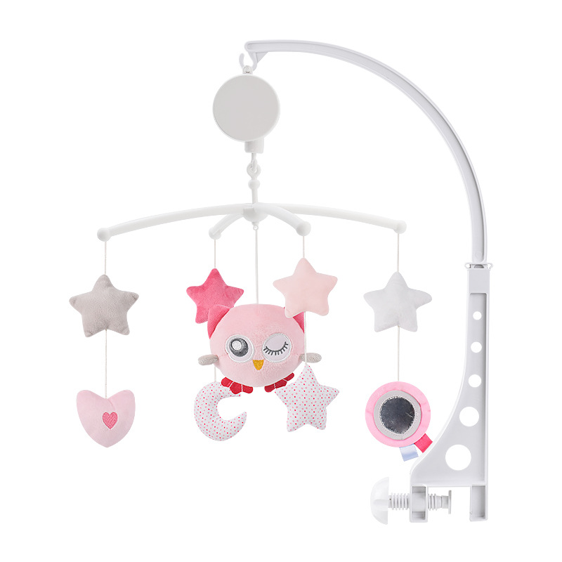 (owl 417) Baby Crib Mobiles Rattles Music Educational Toys Bed Bell Carousel for Cots Infant Baby Toys 0-12 Months for Newborns Gifts