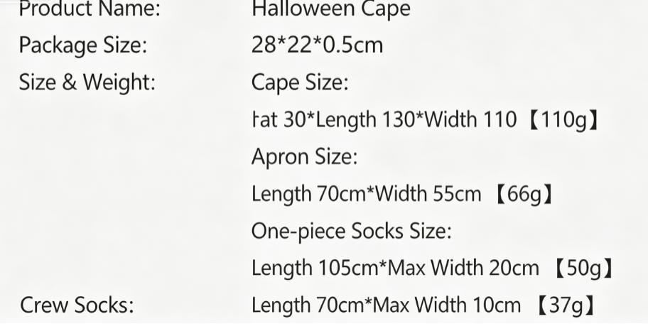 (White Cape) Cloak Halloween Party Kids Adults Blood Stained Cape Bleeding Apron Blood Stained Stockings Cosplay Props