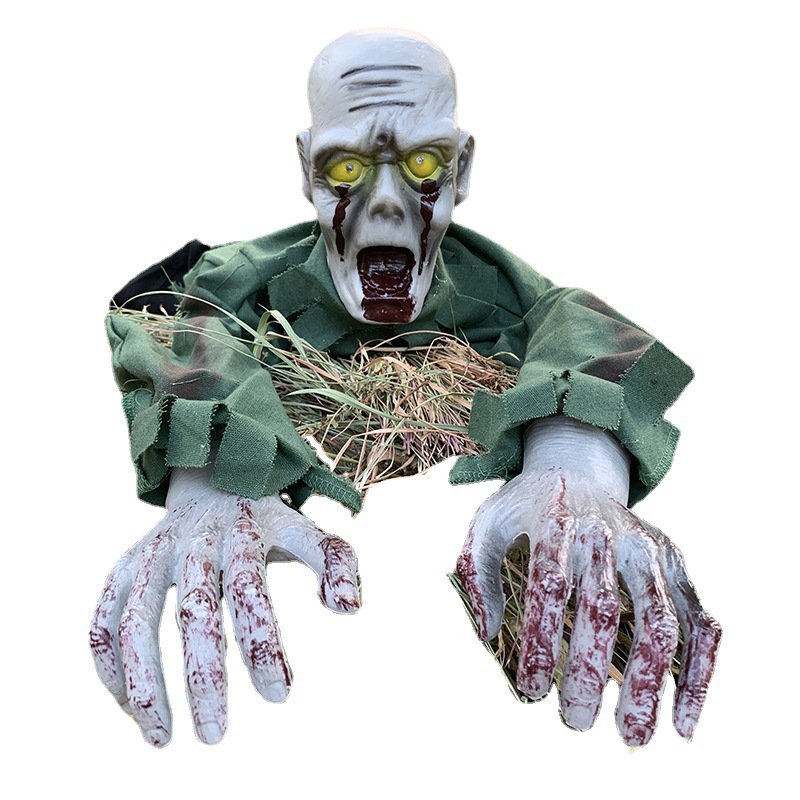 Electric Crawling Ghost Halloween Venue Decoration Prop Scary Haunted House KTV Bar Prank Horror Crawling Ghost Prop