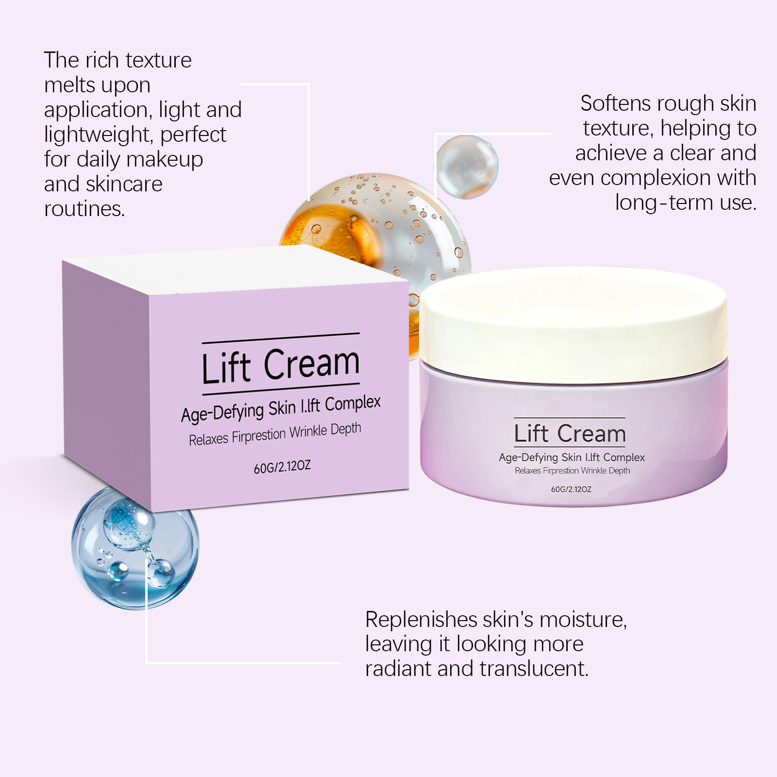 Facial Care Cream Mild Tender Delicate Fresh Moisturizing Protect Facial Skin All Four Seasons Usable Hydrating Lotion