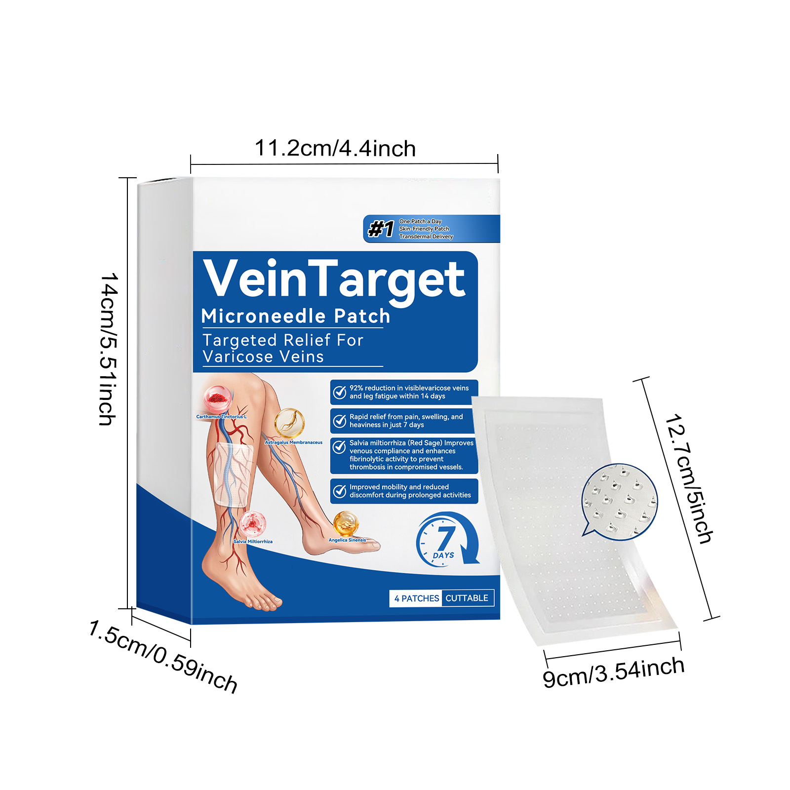 Leg Care Patch Mild Nourish Soft Breathable Refreshing Daily Skin Maintain Gentle Protect Body Leg Surface Care
