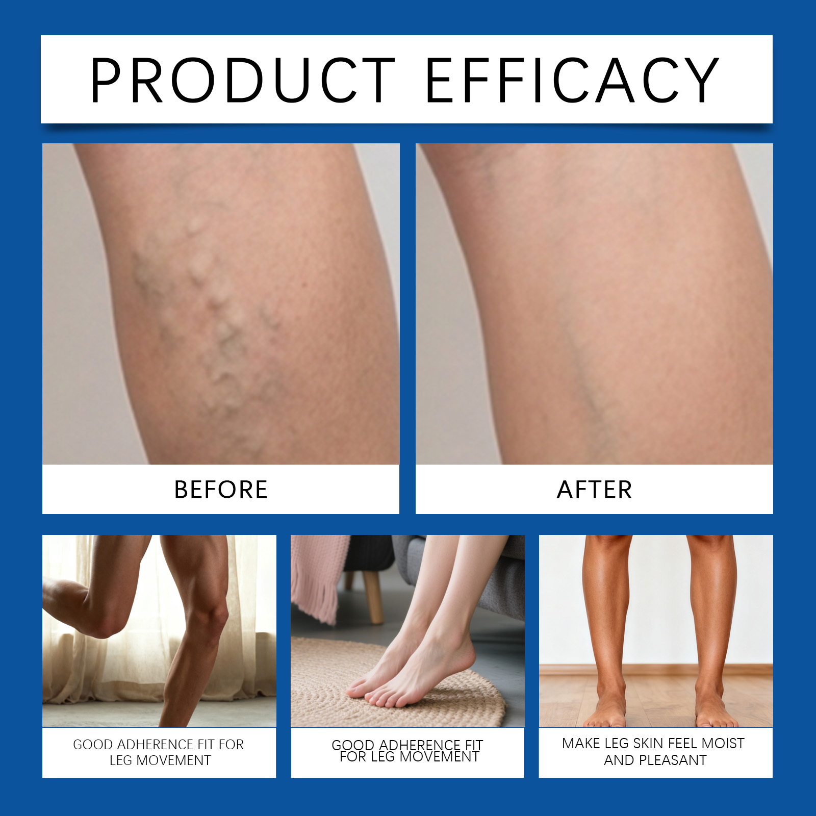Leg Care Patch Mild Nourish Soft Breathable Refreshing Daily Skin Maintain Gentle Protect Body Leg Surface Care