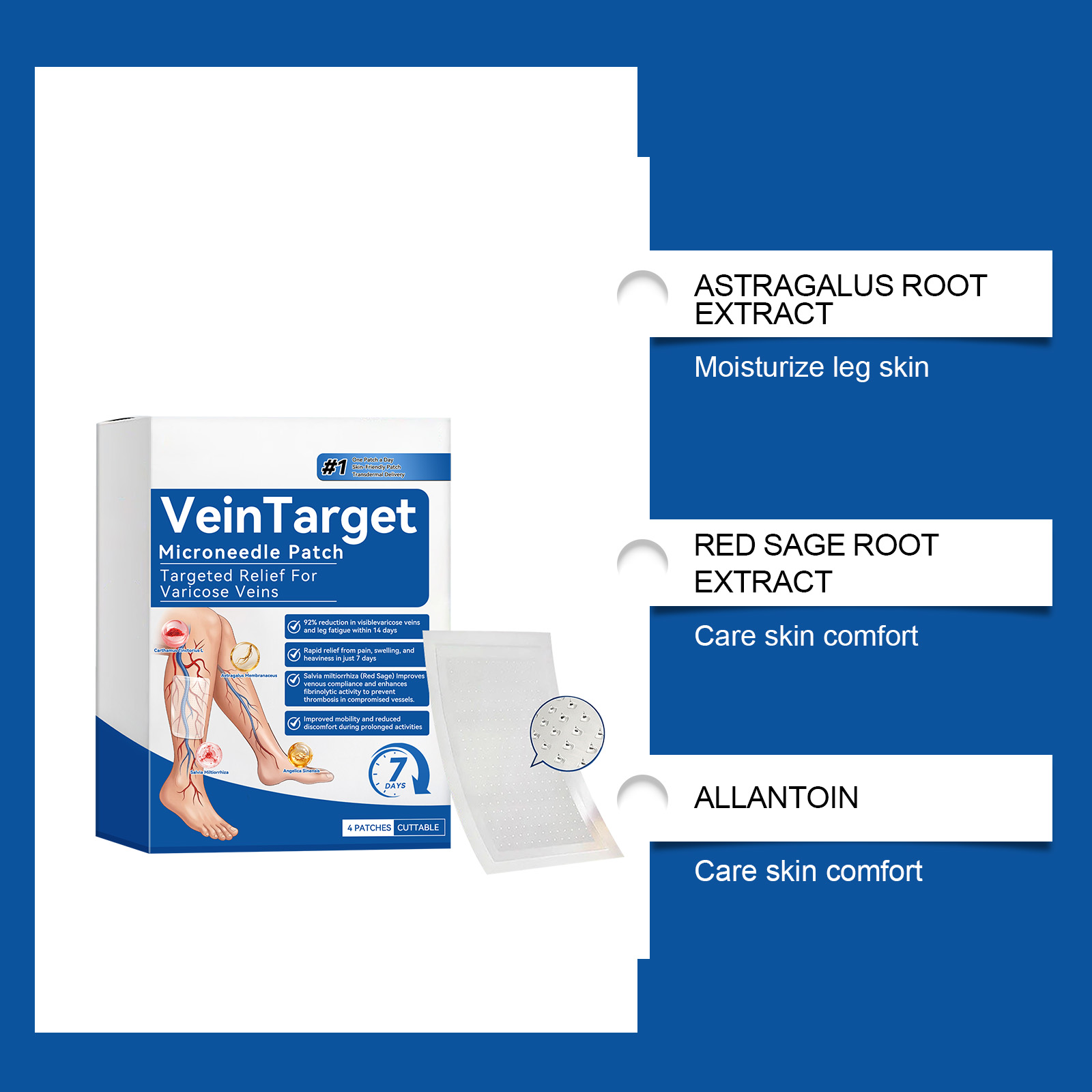 Leg Care Patch Mild Nourish Soft Breathable Refreshing Daily Skin Maintain Gentle Protect Body Leg Surface Care