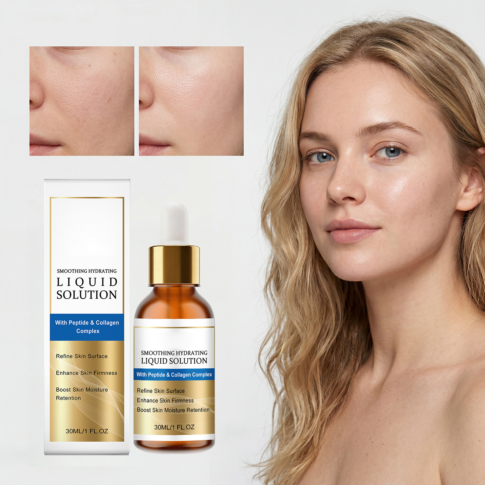 Smooth Moisturizing Essence Liquid Hydrating Refreshing Watery Brightening Nourish Facial Skin Daily Skin Care Product