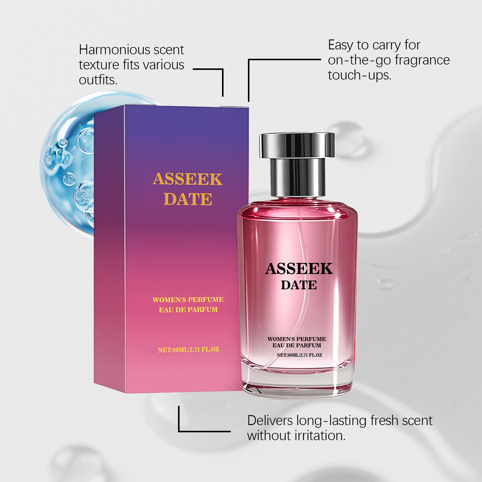 Floral Fruit Scent Encounter Ladies Perfume Niche Jasmine Sweet Long Lasting Dating Romantic Atmosphere Fragrance
