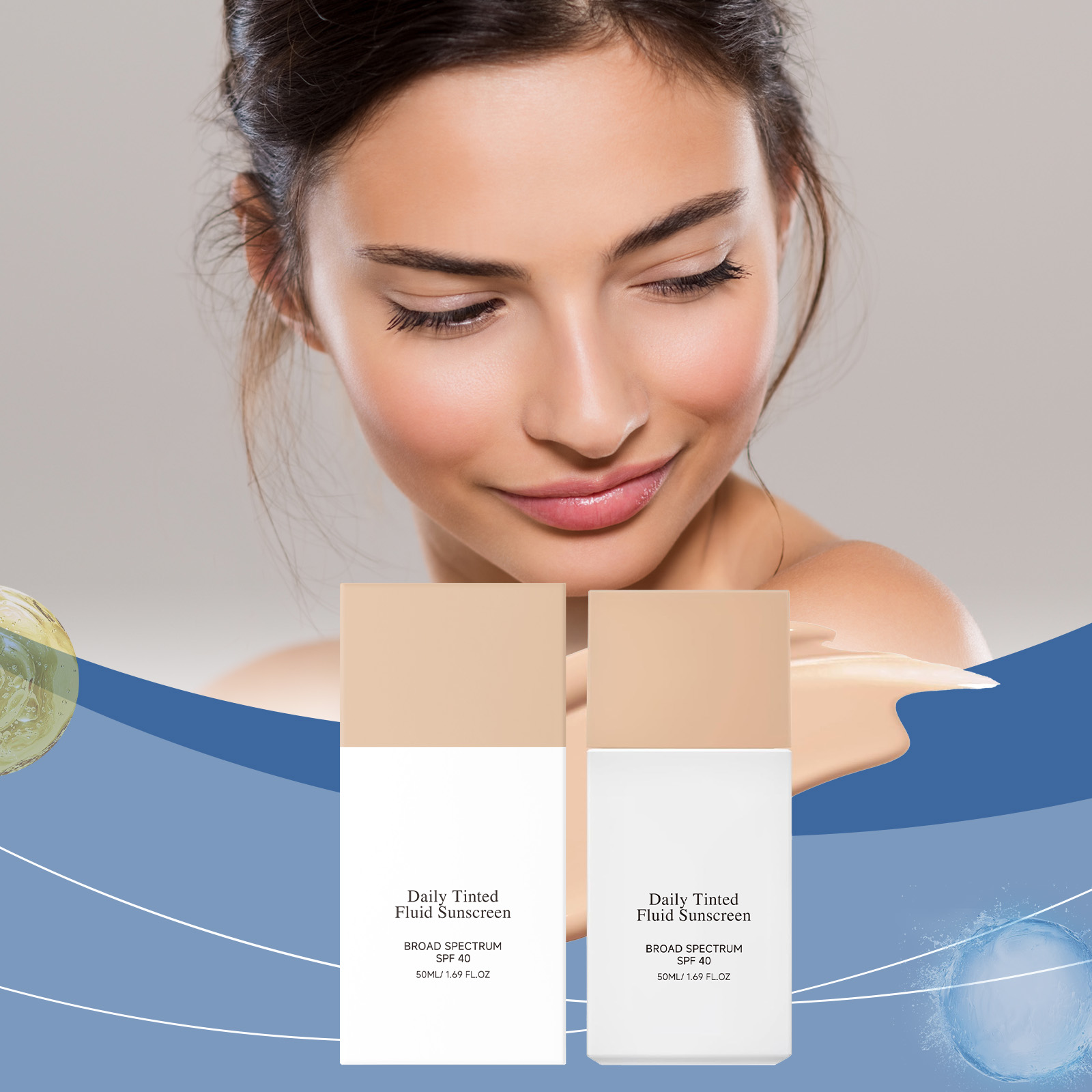 Correct Conceal Tone Repair Protection Lotion Mild Moisturizing Refreshing Texture Non Sticky Nourish Skin Daily Outdoor Defense