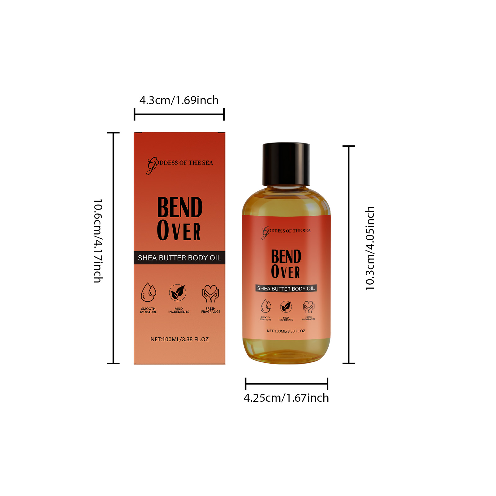 Marshmallow Jasmine Shea Butter Body Oil Hydrating Moisturizing Lightweight Quick Absorbing Mild Gentle Nourishing Skin