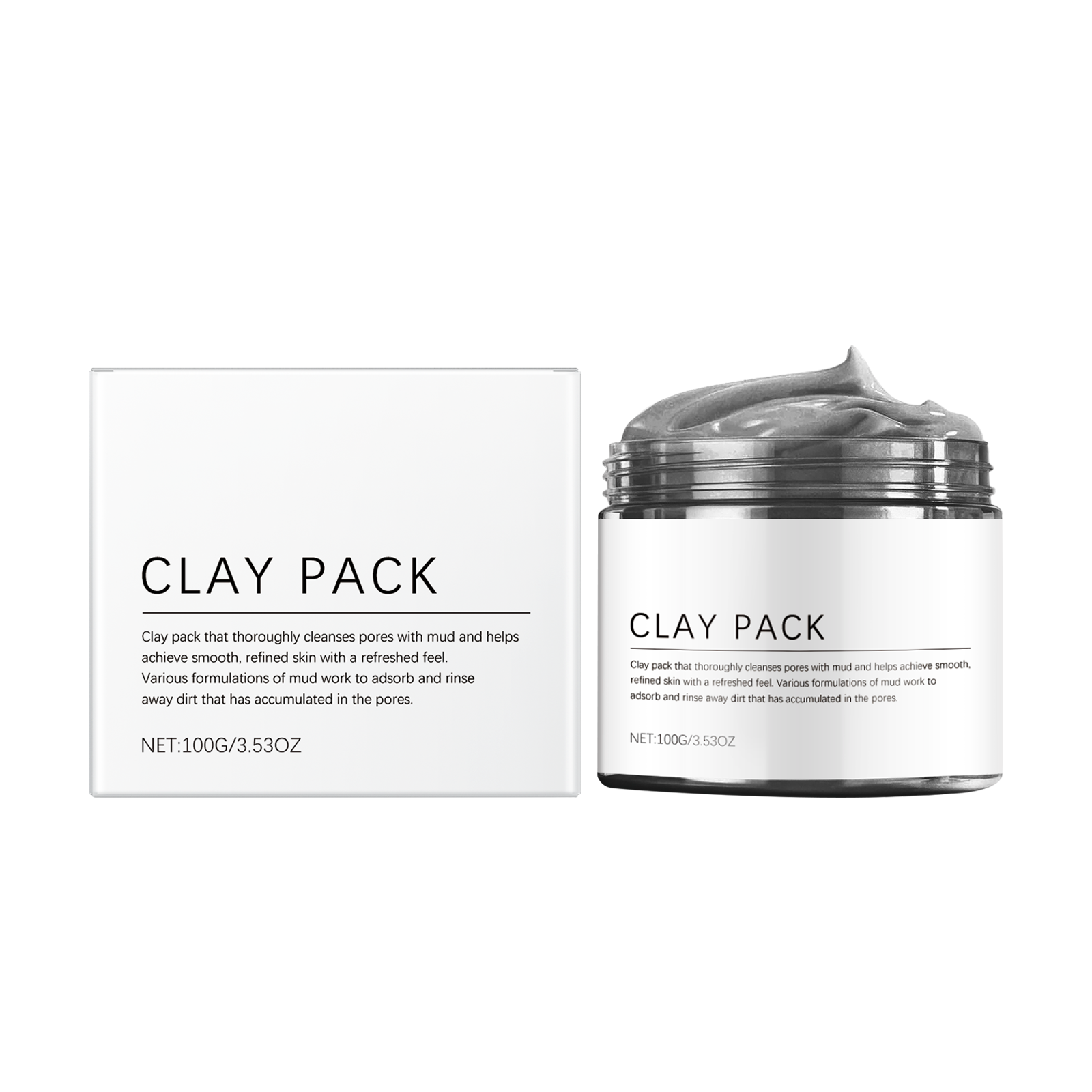 Mineral Mud Soft Skin Mask Gentle Exfoliating Smooth Tender Light Refreshing Smear Cleansing Facial Skin