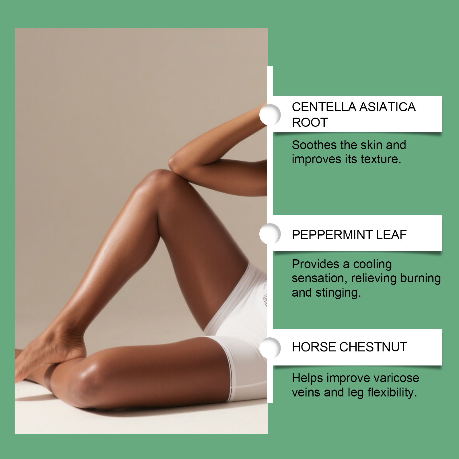 Herbal Care Cream Mild Gentle Comfort Nourish Skin Daily Leg Massage External Use