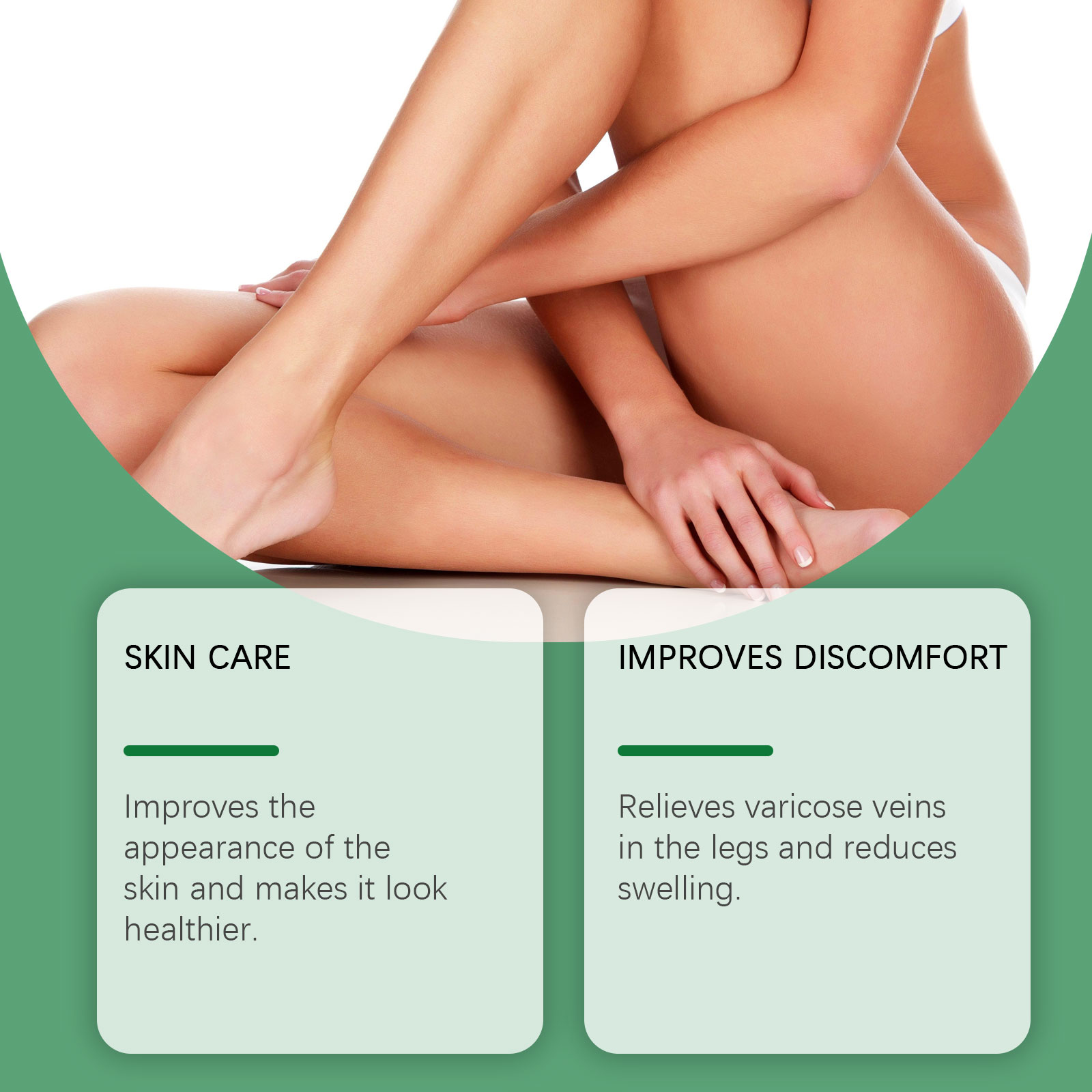 Herbal Care Cream Mild Gentle Comfort Nourish Skin Daily Leg Massage External Use