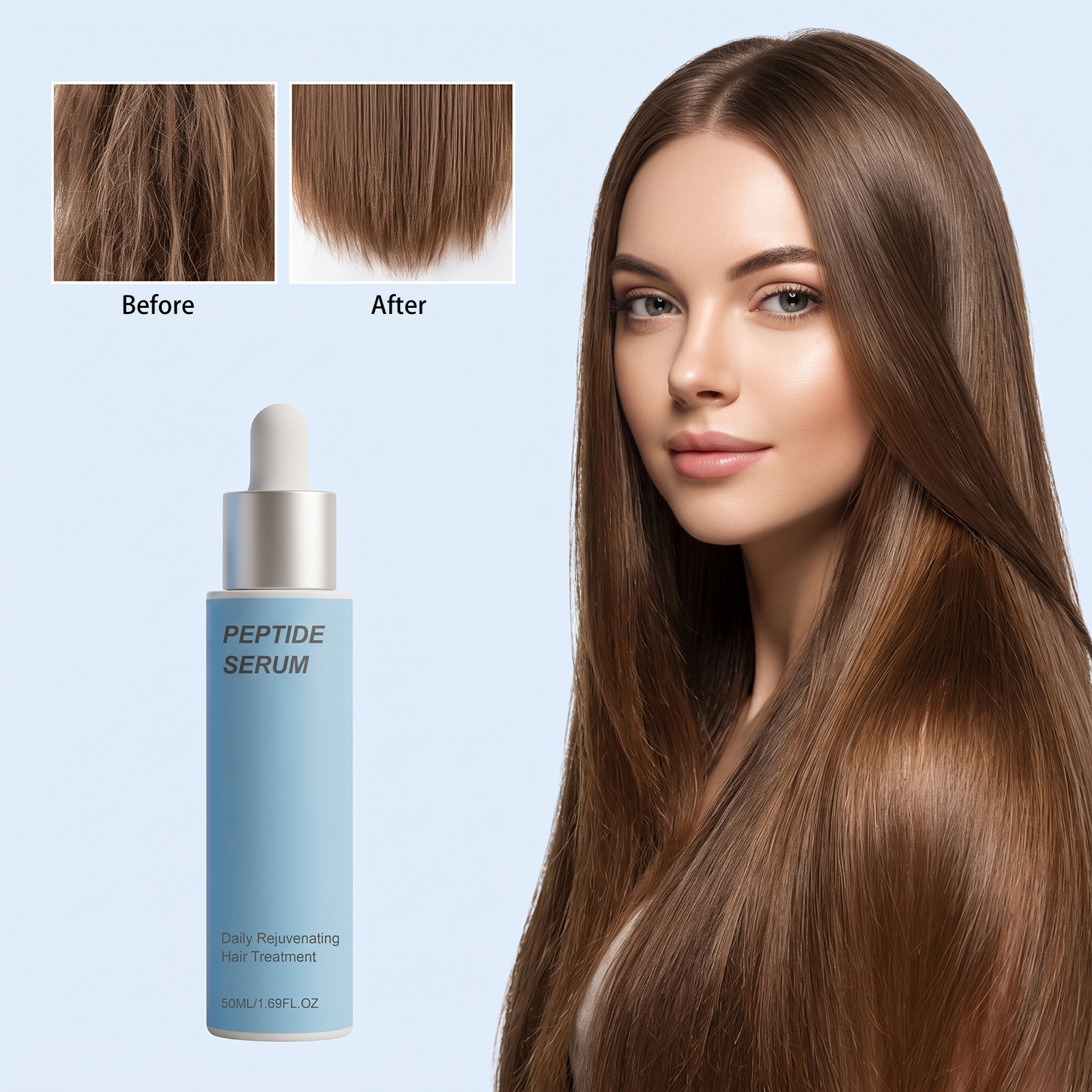 Smooth Hair Care Essence Hydrate Tame Split Bendy Lush Fluffy Silky Light Airy