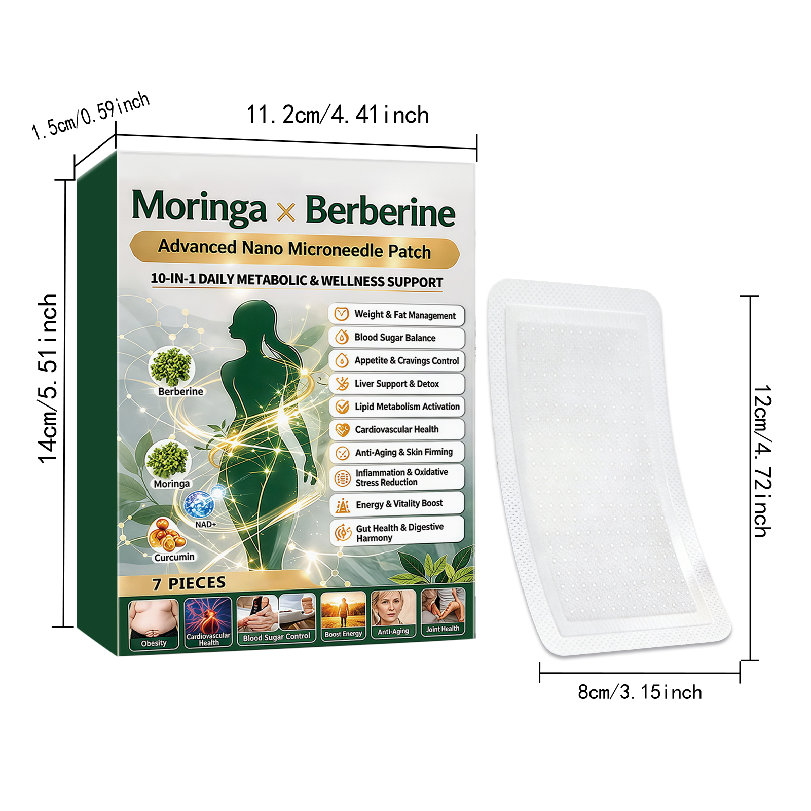 Body Care Patch Mild Ingredients Light Silky Comfort Convenient Figure Skin Line Daily Treatment