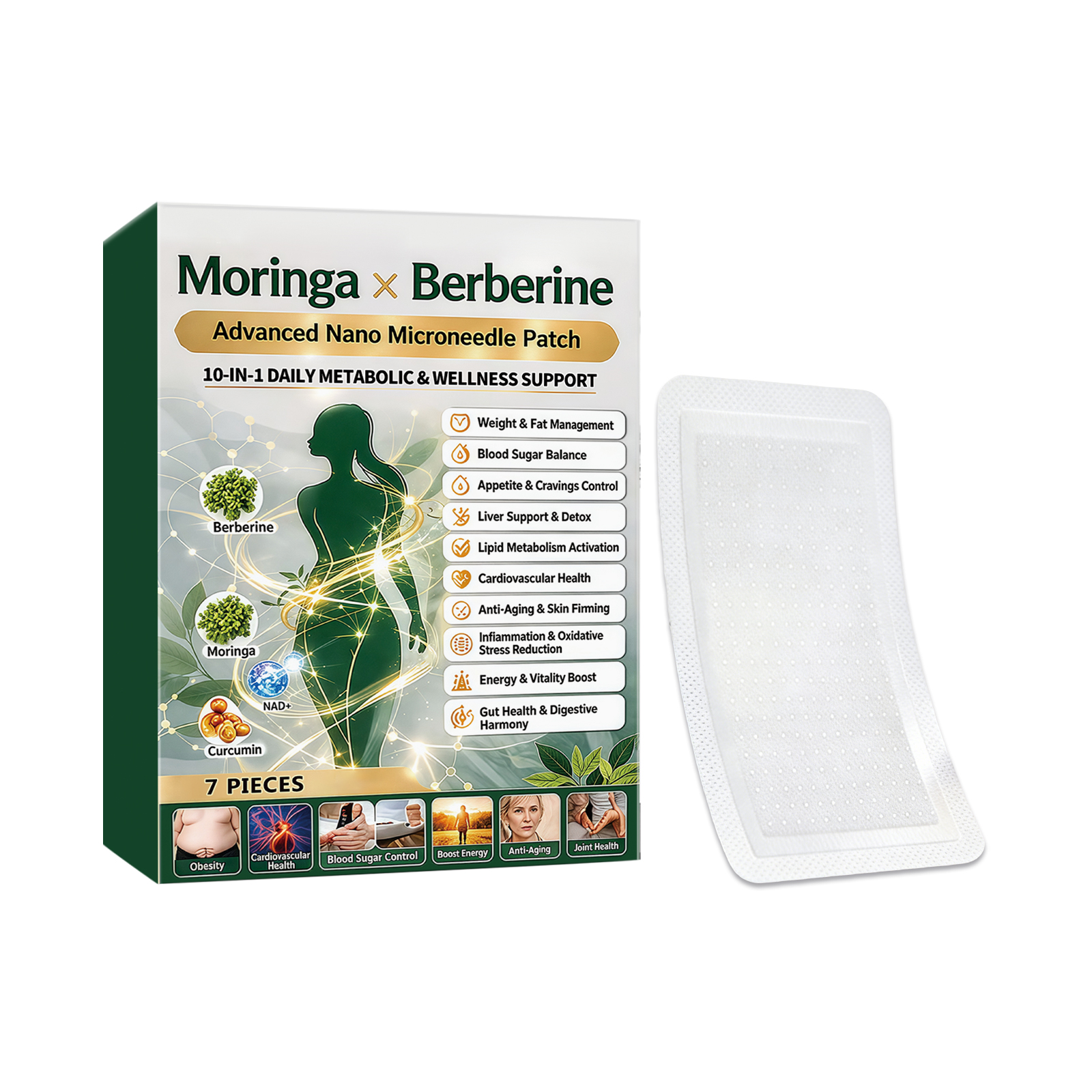 Body Care Patch Mild Ingredients Light Silky Comfort Convenient Figure Skin Line Daily Treatment
