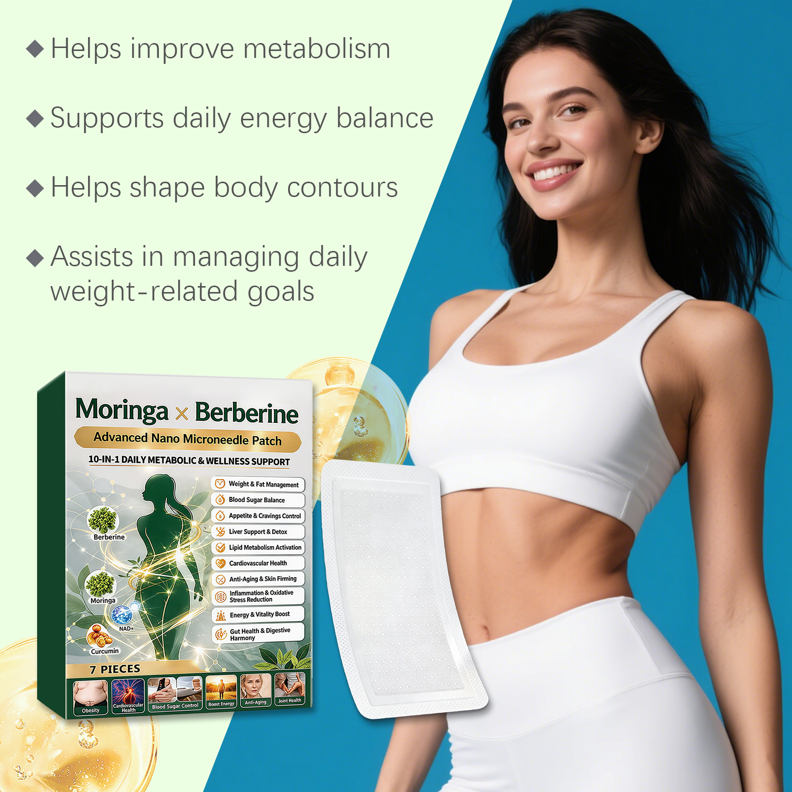 Body Care Patch Mild Ingredients Light Silky Comfort Convenient Figure Skin Line Daily Treatment