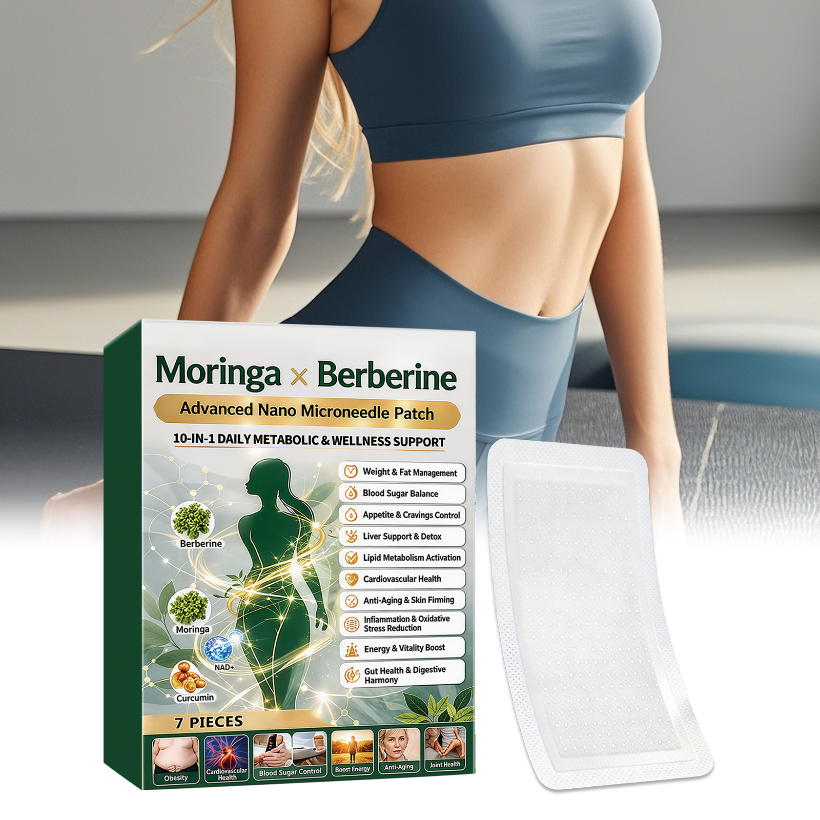 Body Care Patch Mild Ingredients Light Silky Comfort Convenient Figure Skin Line Daily Treatment