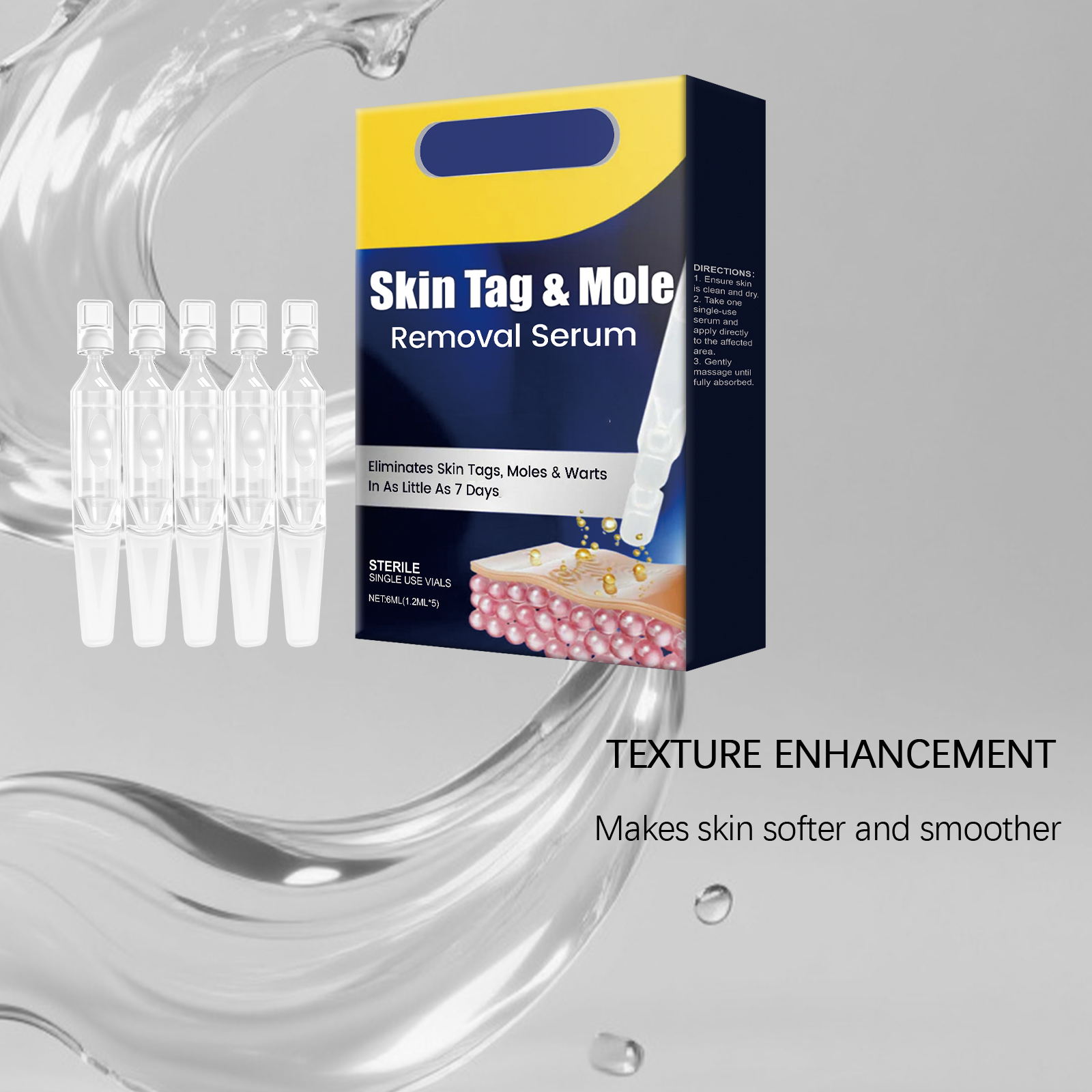Skin Care Essence Liquid Mild Ingredients Improve Defects Refine Body Skin Daily Care Essence
