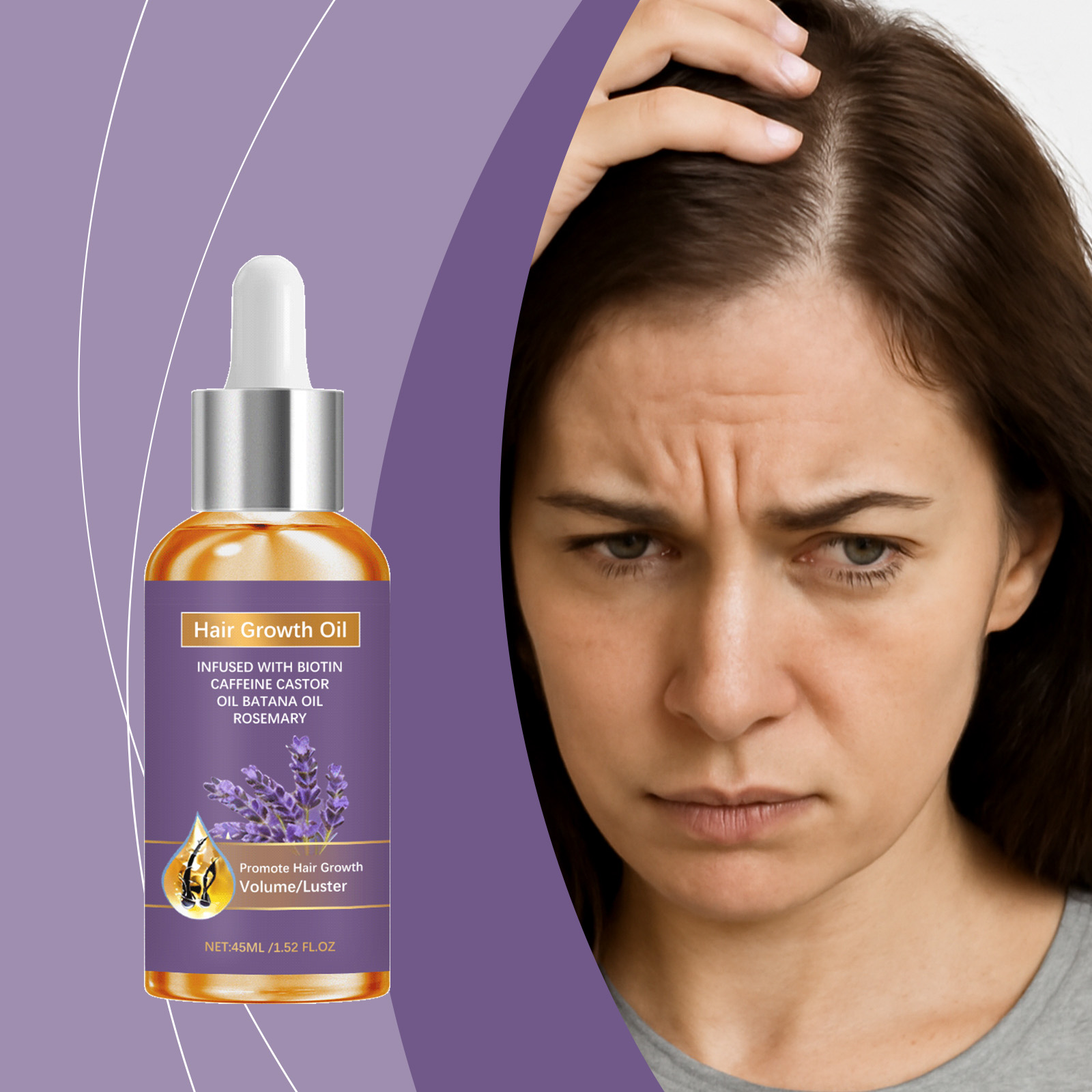 Hair Care Essential Oil Soft Silky Shiny Moist Mild Hydrate Daily Hair Nursing