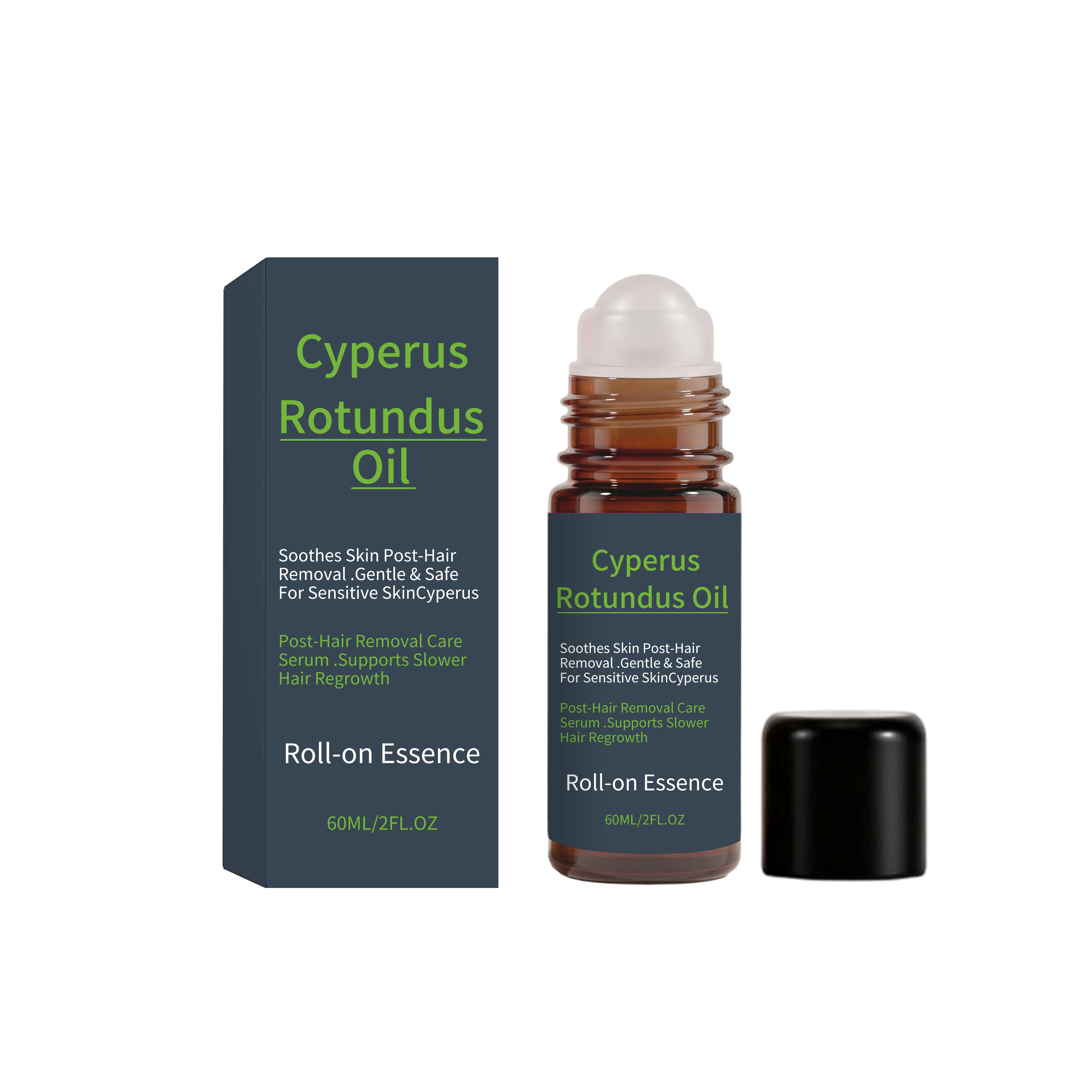 Cyperus Rotundus Roller Essential Oil Mild Nourishing Herbal Extract Comfort Refreshing Soft Massage Skin Care