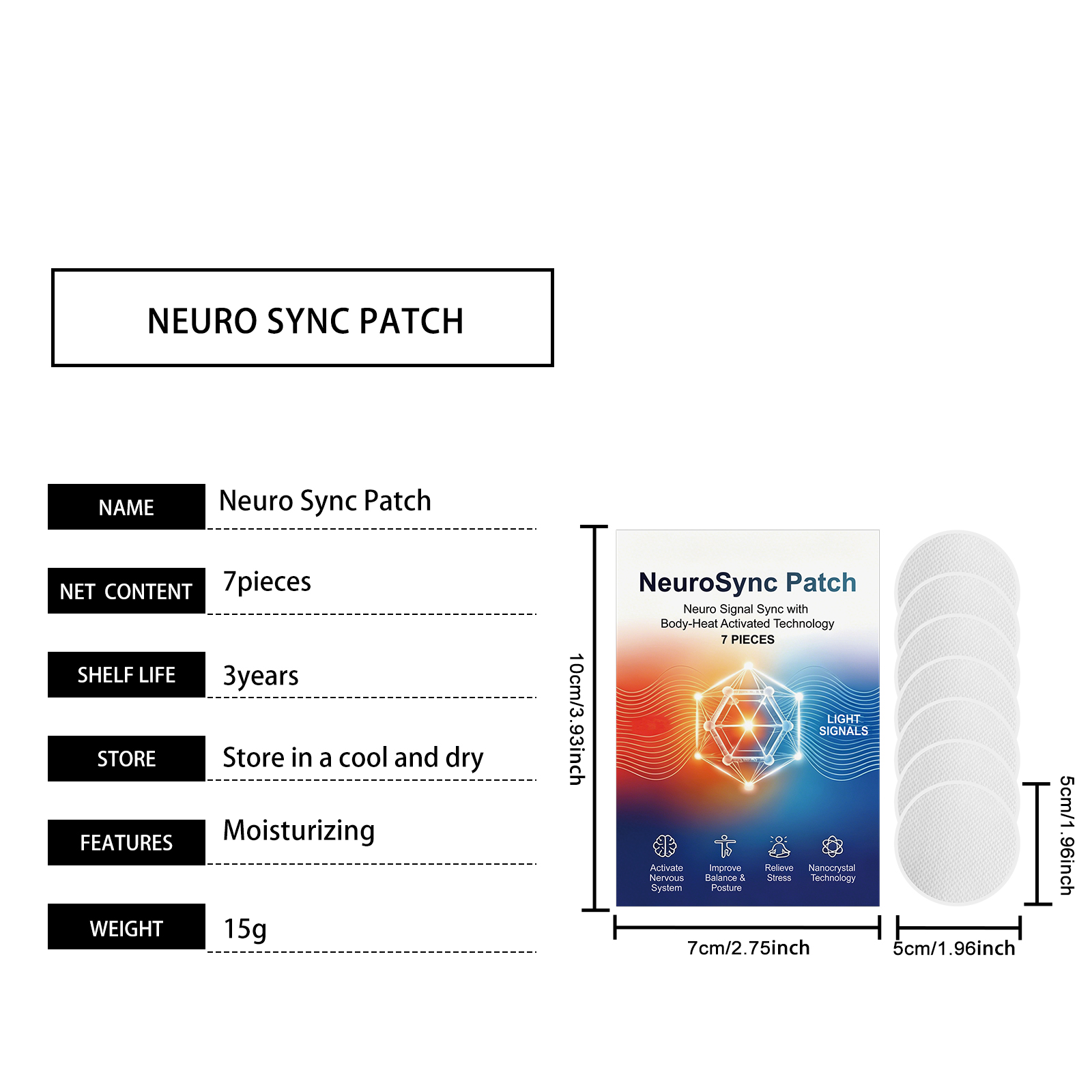 Body Soothing Patch Gentle Skin Friendly Easy To Use Full Body Fit Thin Breathable Individual Packaged Sticker