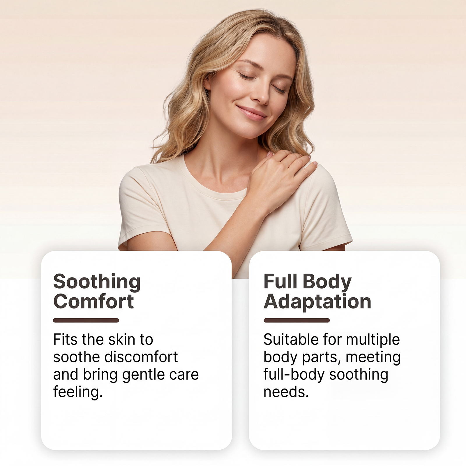 Body Soothing Patch Gentle Skin Friendly Easy To Use Full Body Fit Thin Breathable Individual Packaged Sticker