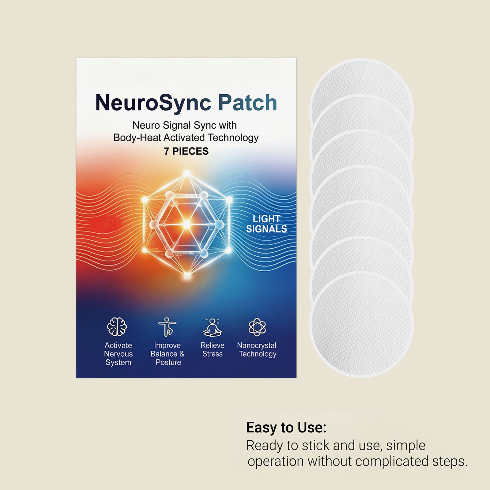 Body Soothing Patch Gentle Skin Friendly Easy To Use Full Body Fit Thin Breathable Individual Packaged Sticker