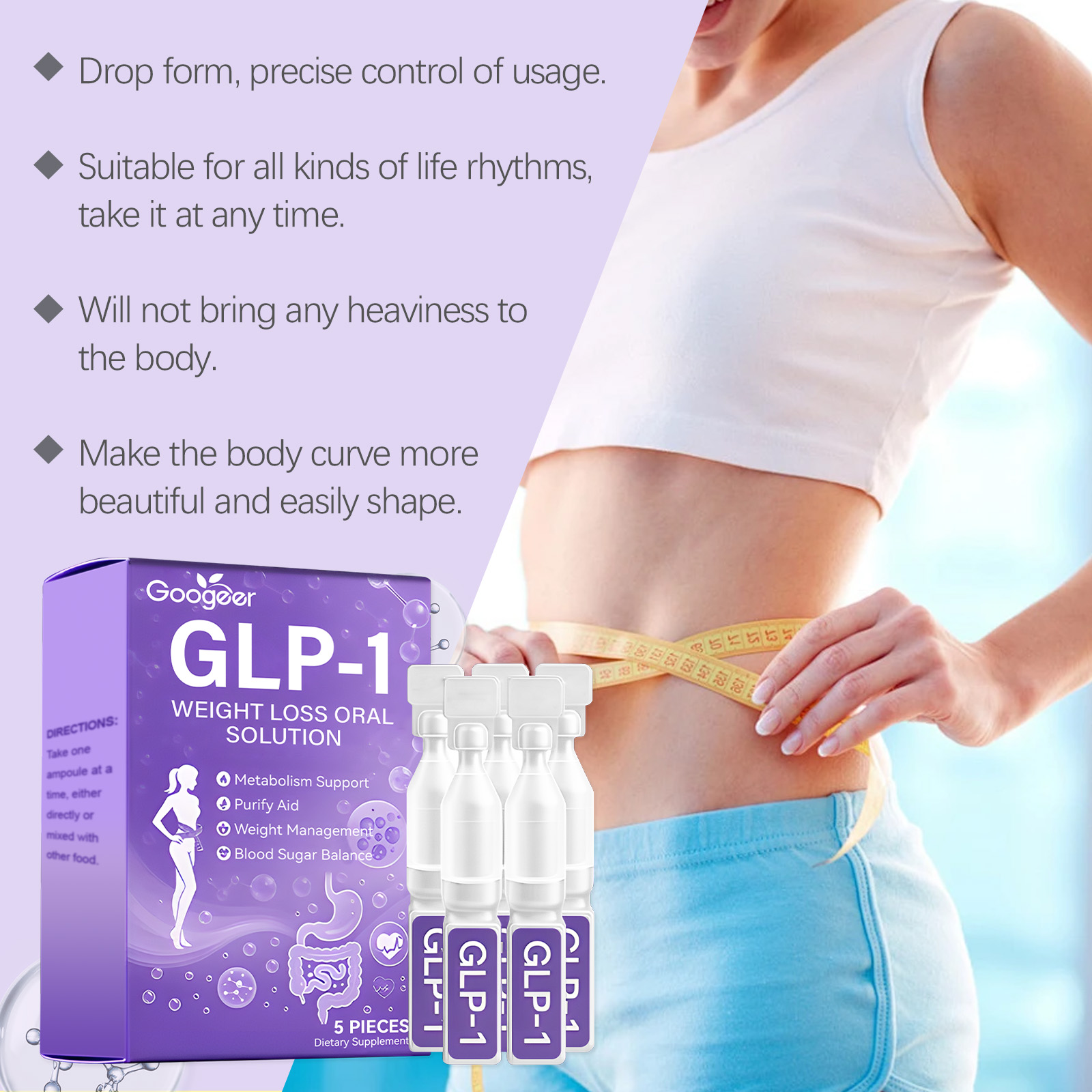Slimming Care Drops For Professional Body Wellness Treatment Program Natural Skin Care Formula