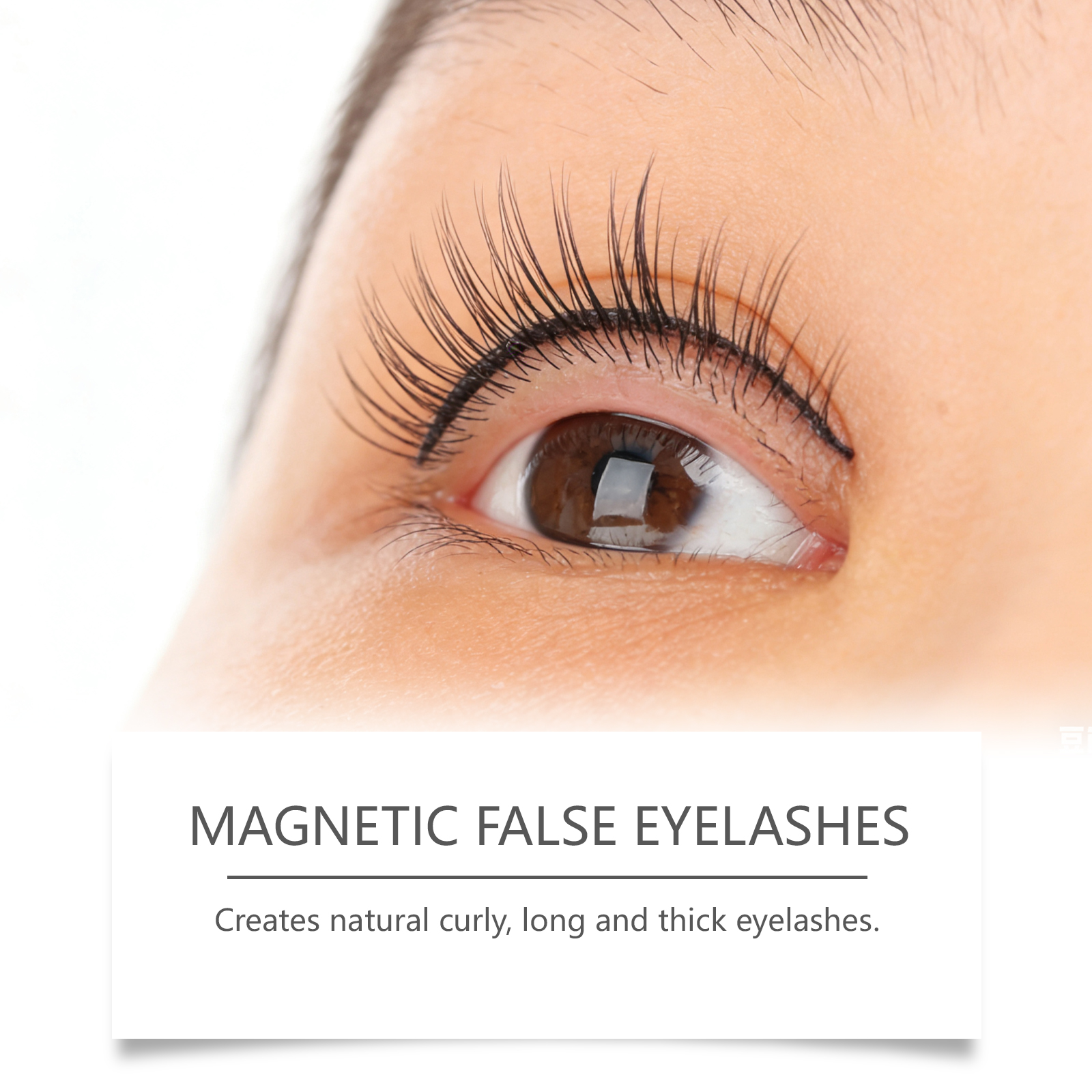Magnetic False Eyelashes Kit Gorgeous Makeup Natural Charming Eyelashes Daily Portable False Eyelashes